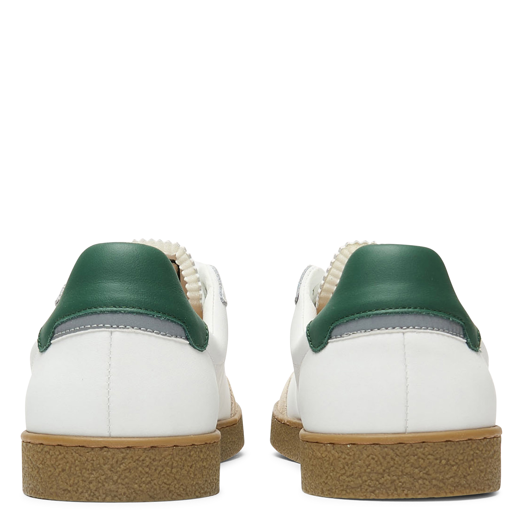 Lage, leren sneakers FAGUO Wit