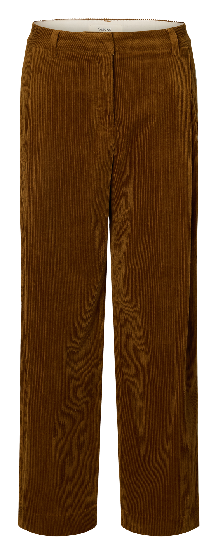 Rechte broek | biokatoenblend SELECTED Bruin