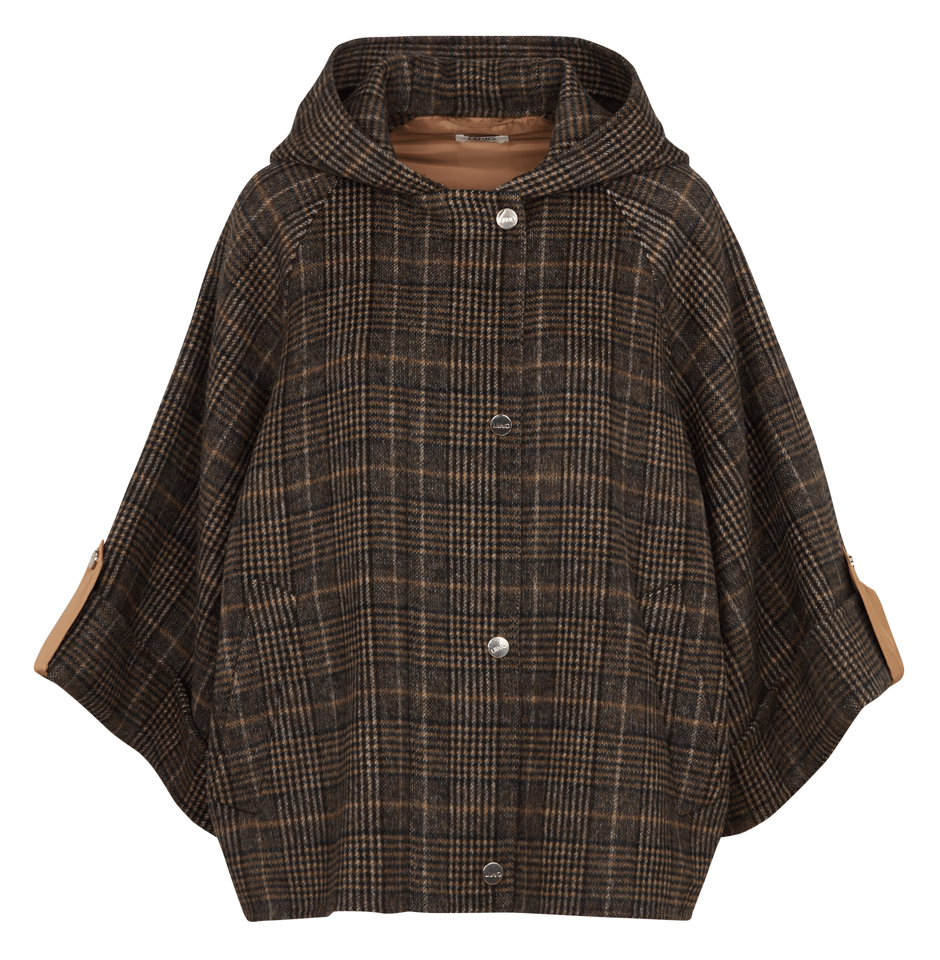 Oversized wool blend jacket LIU JO Brown