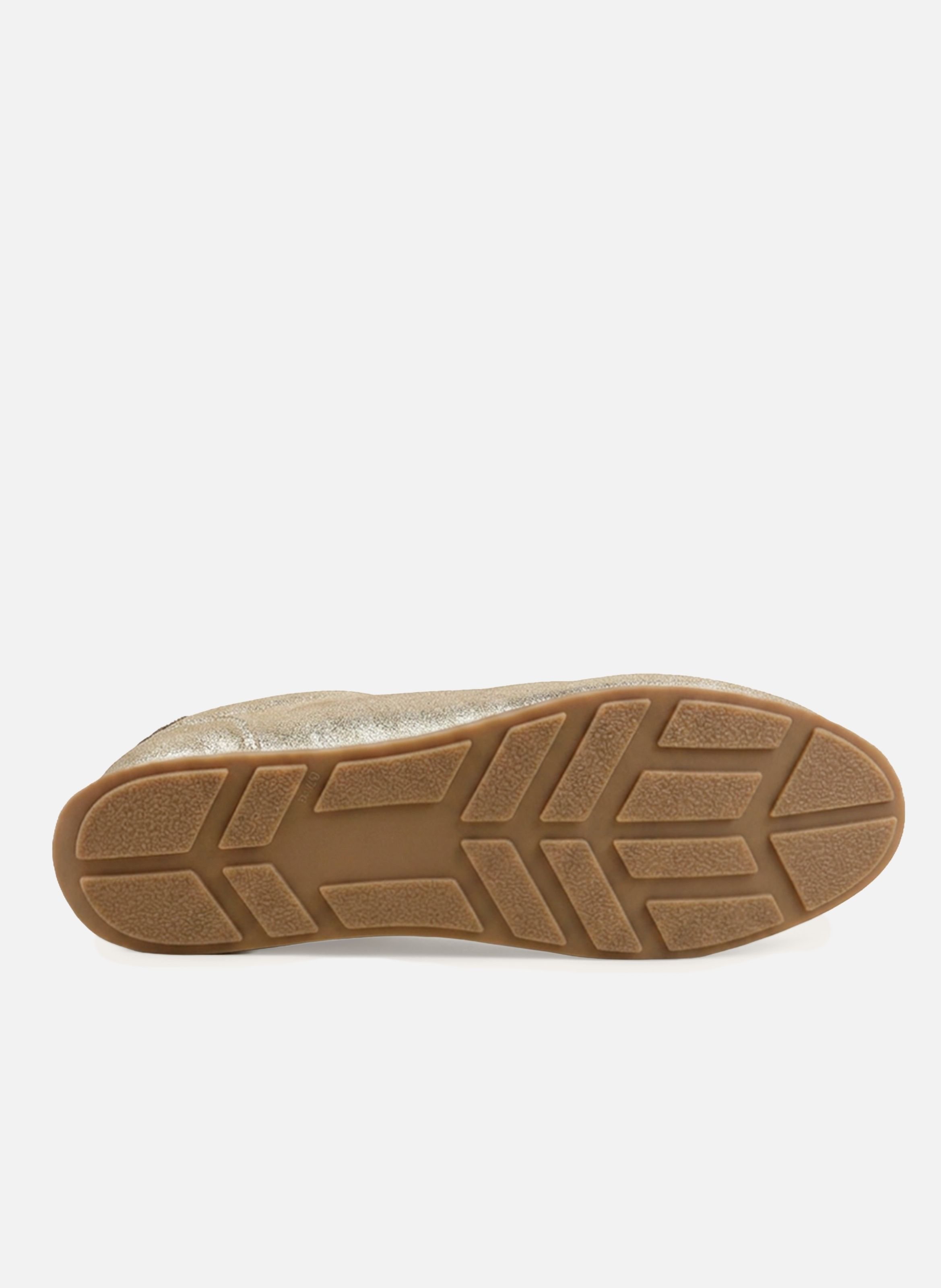 Metallic Leather Sofia Sneakers JULES & JENN Golden