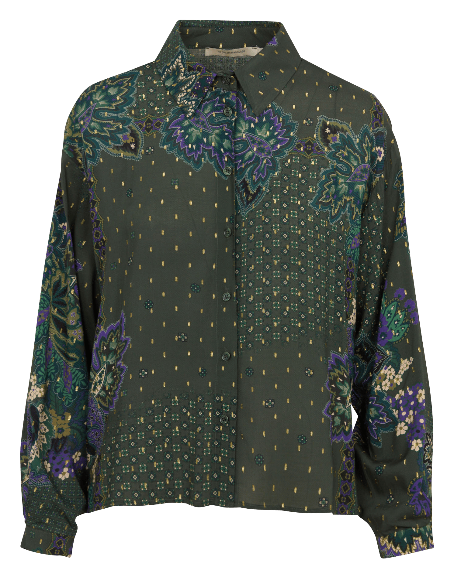 Chemise loose à imprimé  LA FEE MARABOUTEE Vert