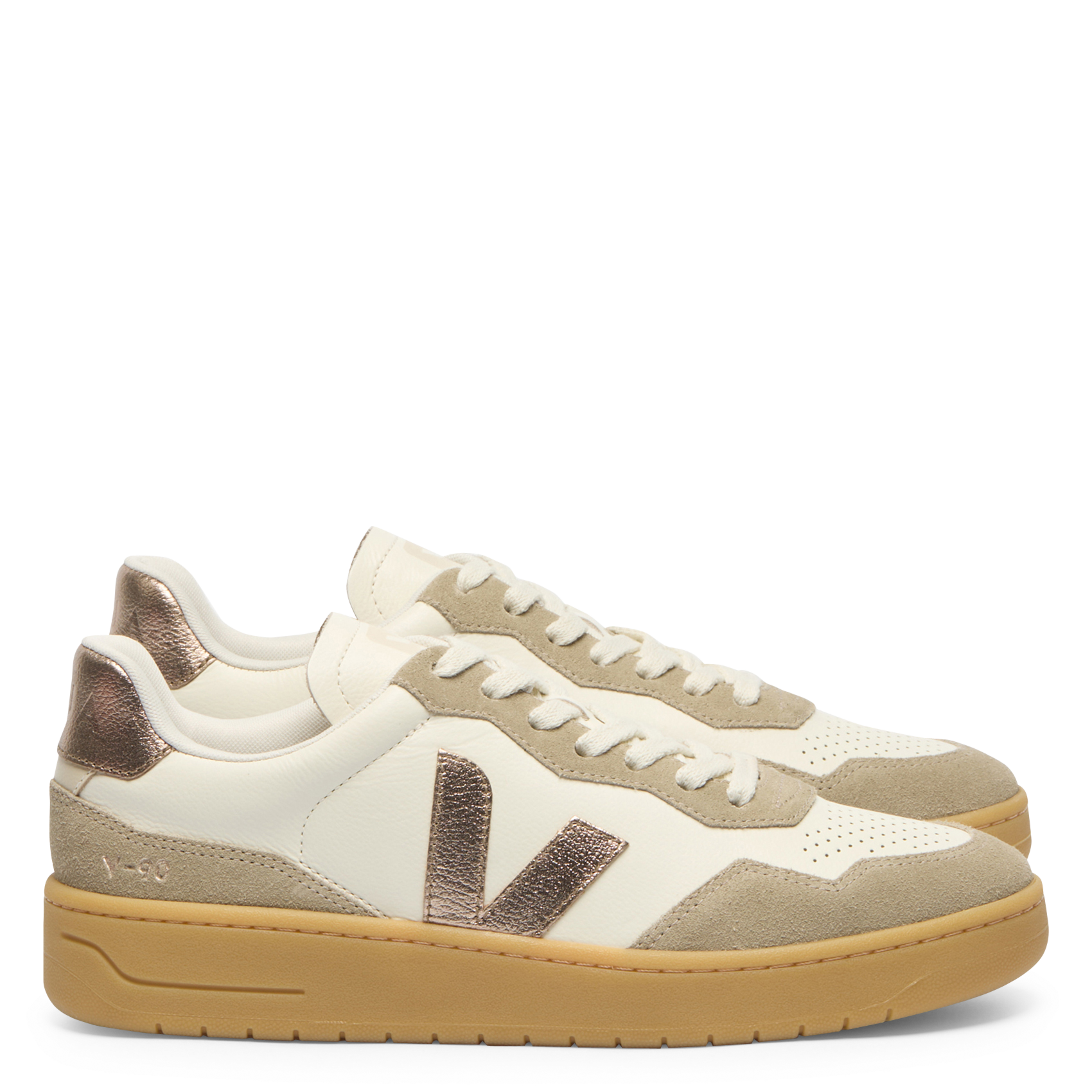 Leather low-top sneakers VEJA Golden