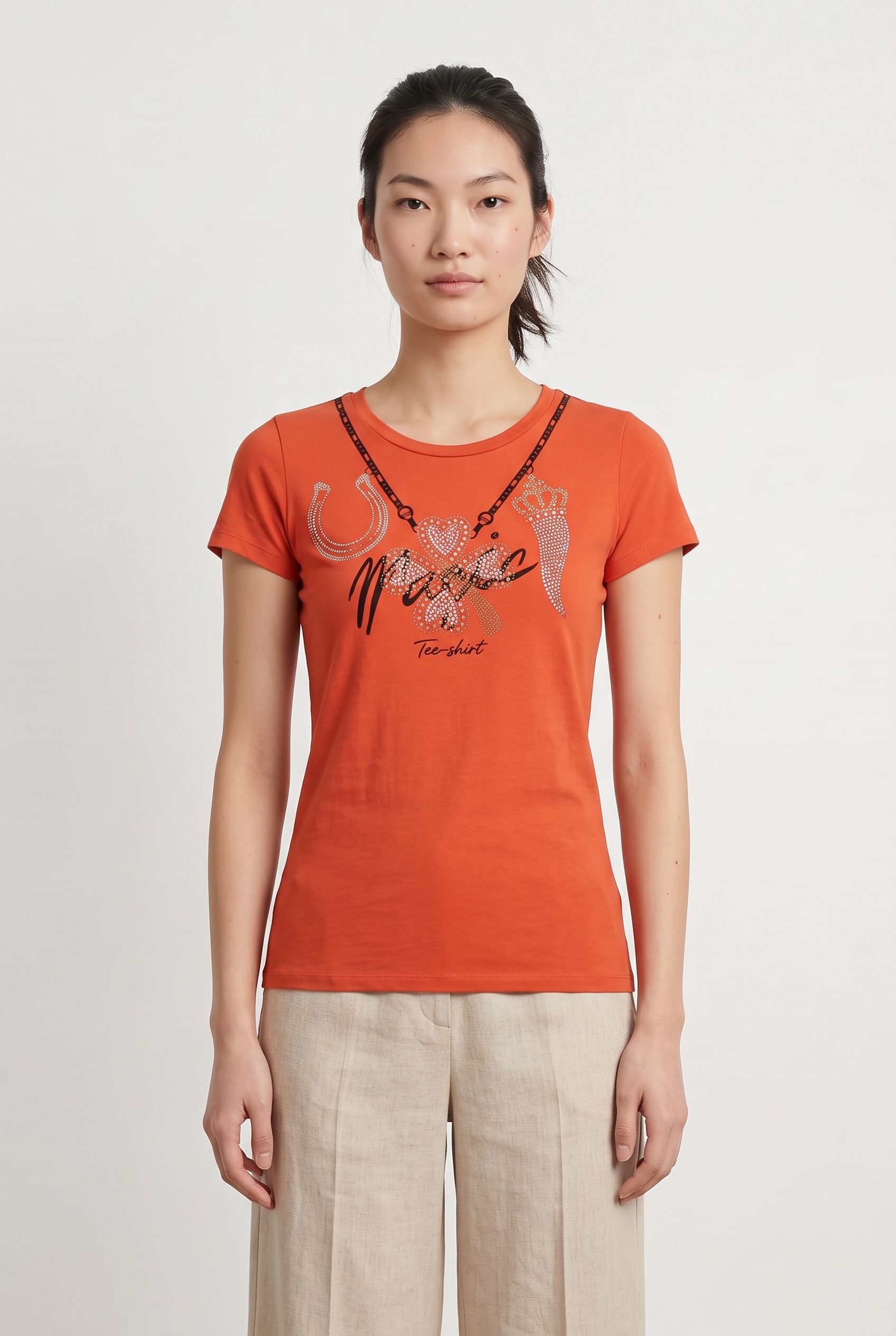 T-shirt LIU JO - SECONDE MAIN Orange
