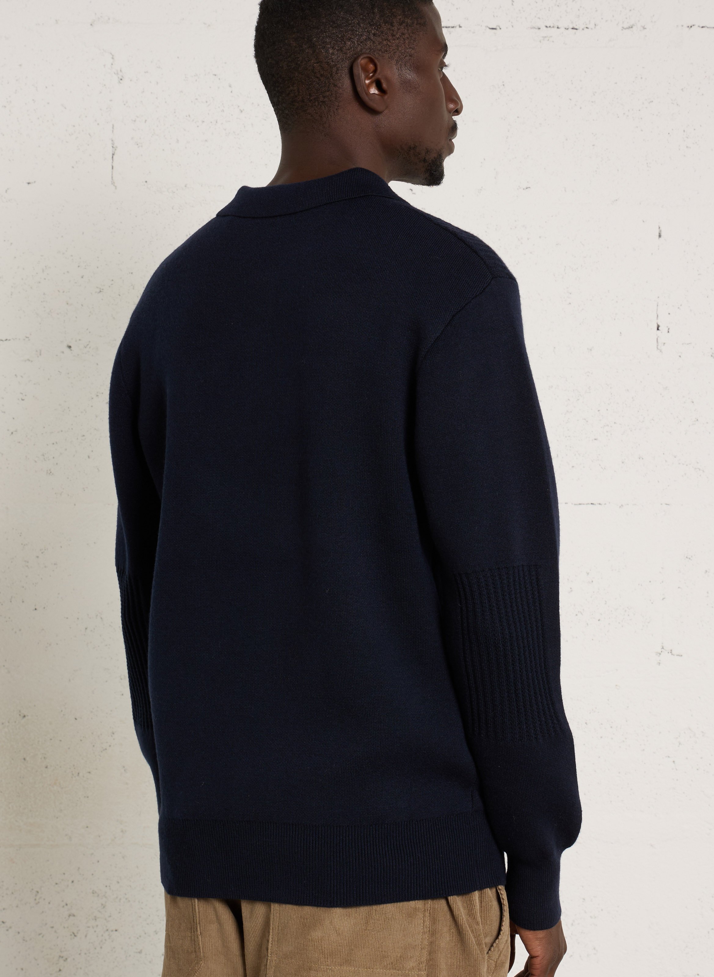 Gerader Pullover mit Polokragen SCHOTT Blau