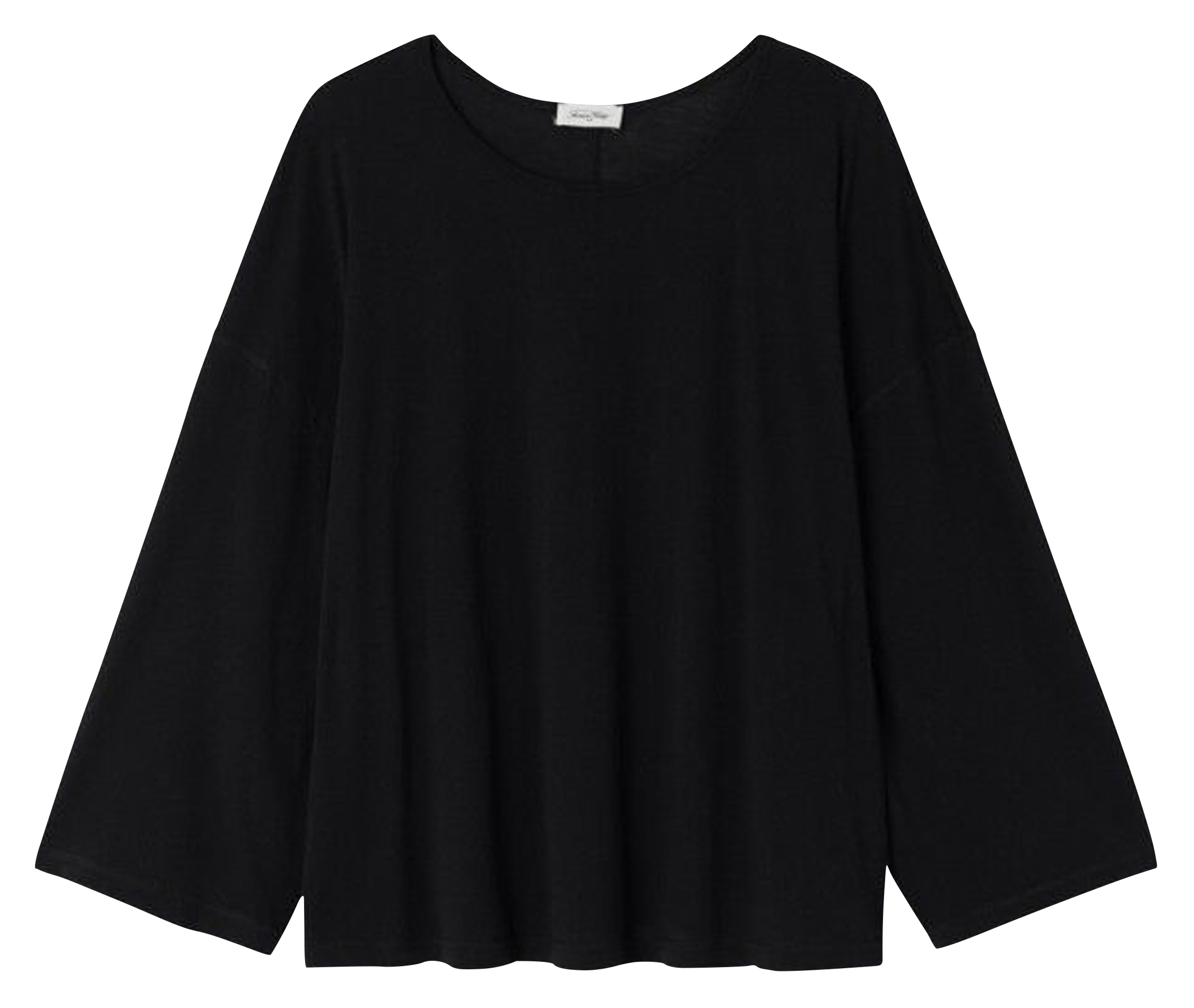 T-shirt ample col rond en coton AMERICAN VINTAGE Noir