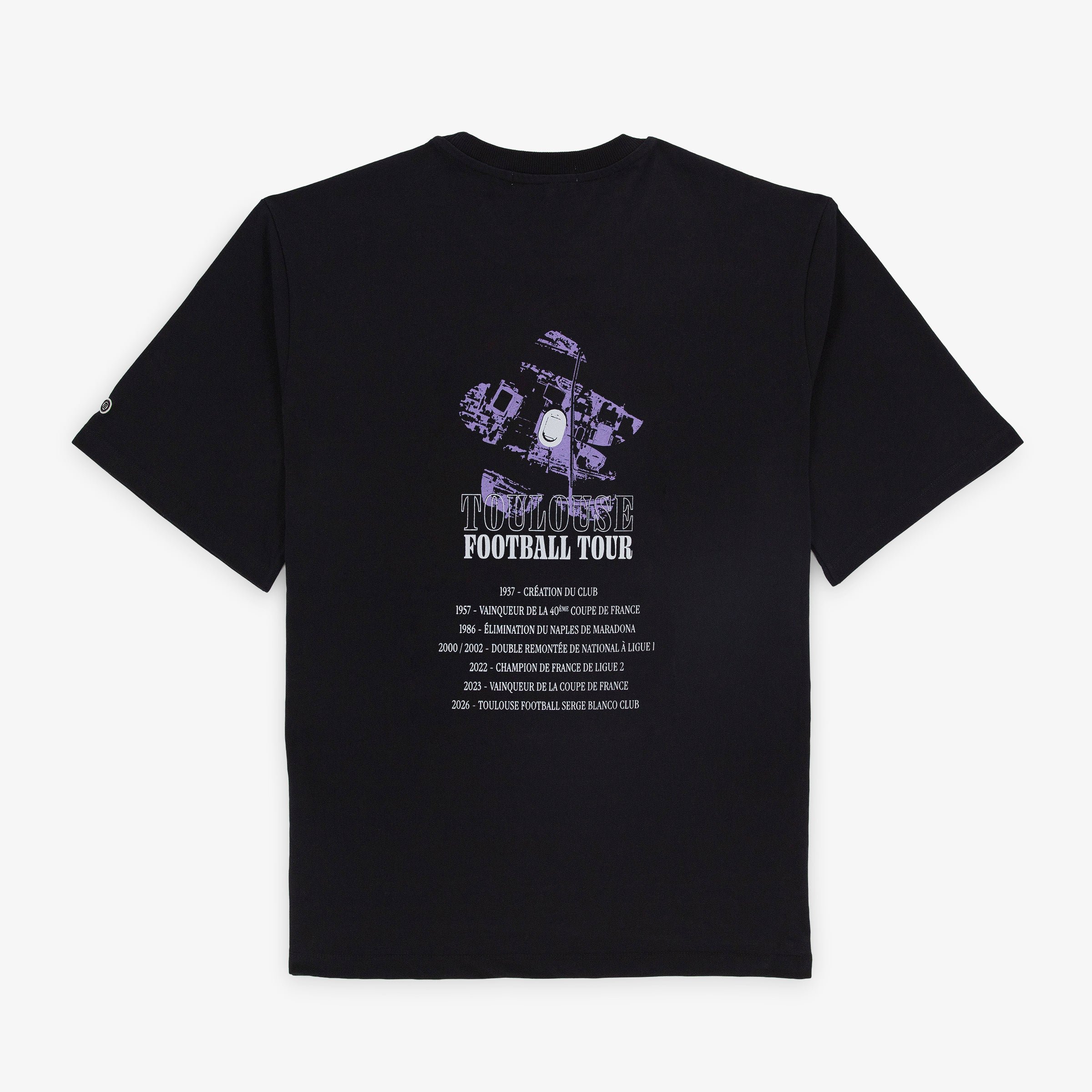 Short-sleeved cotton T-shirt SERGE BLANCO Black