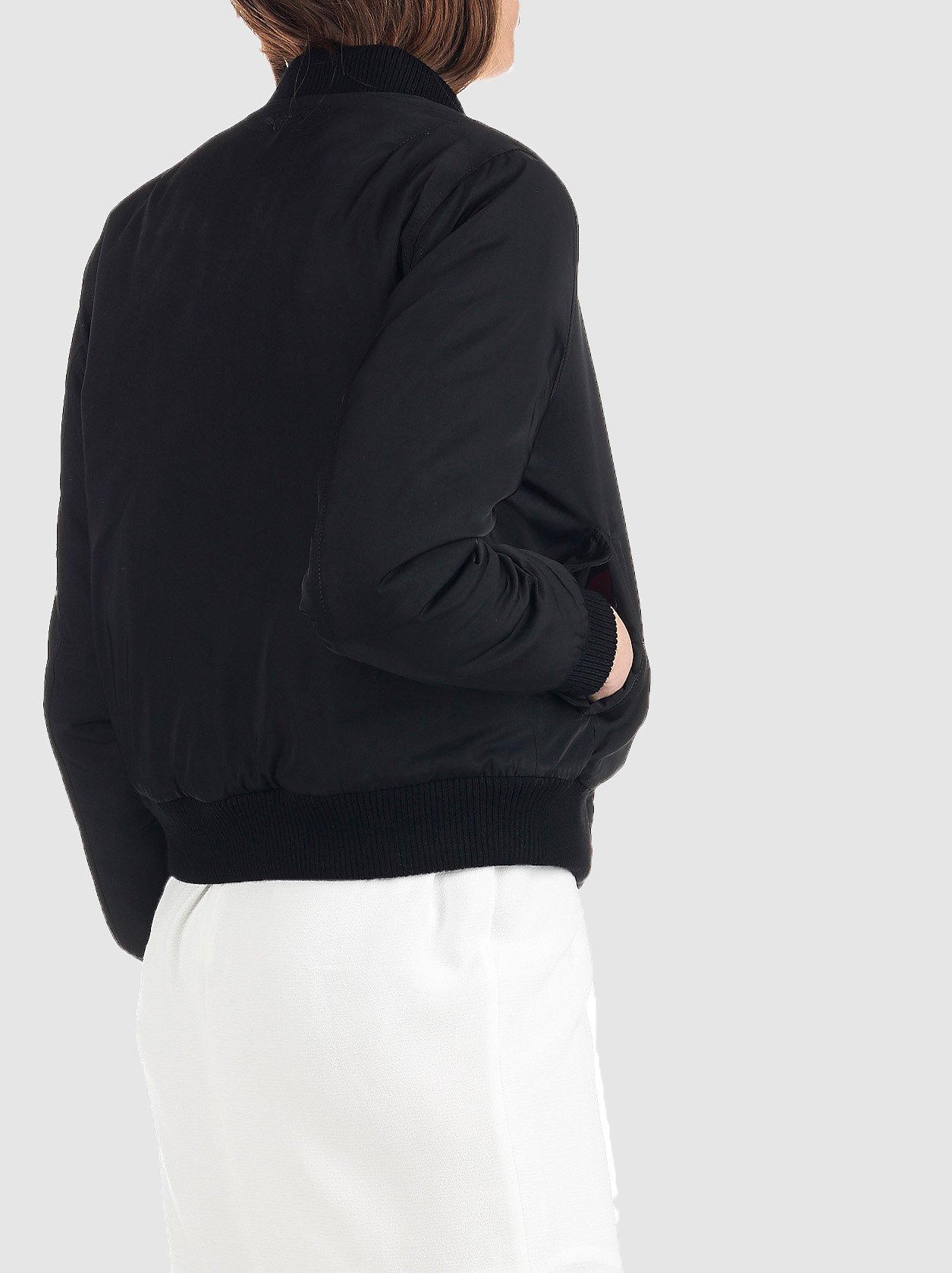 Bomber col teddy cintré BOMBERS ORIGINAL Noir