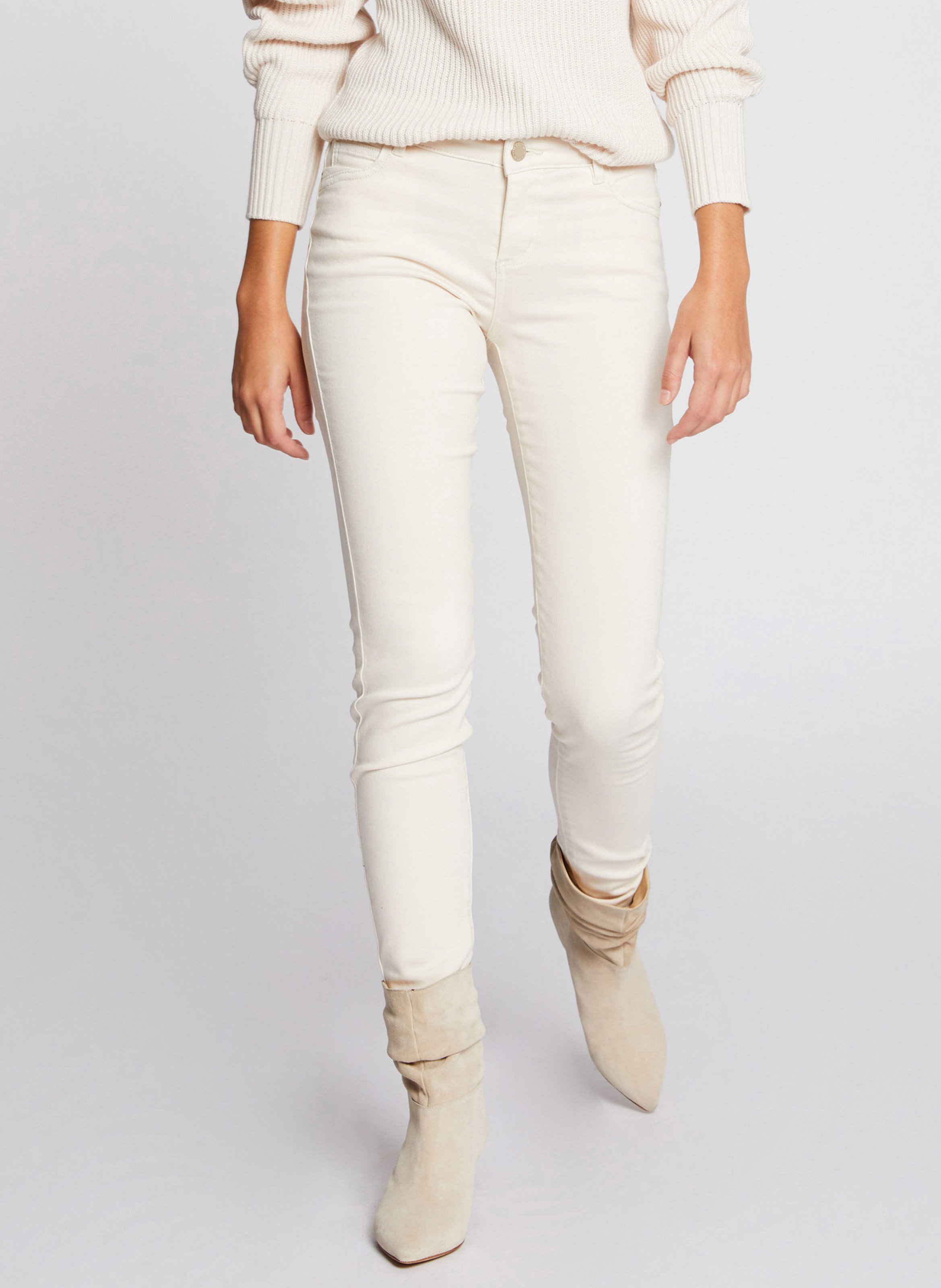Low Waist Skinny Jeans MORGAN Beige