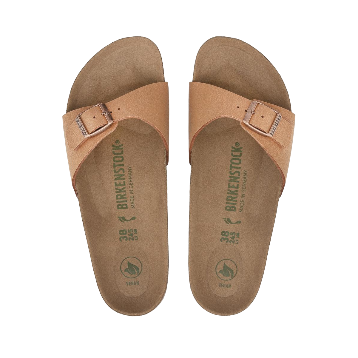 Faux leather sandals BIRKENSTOCK Orange