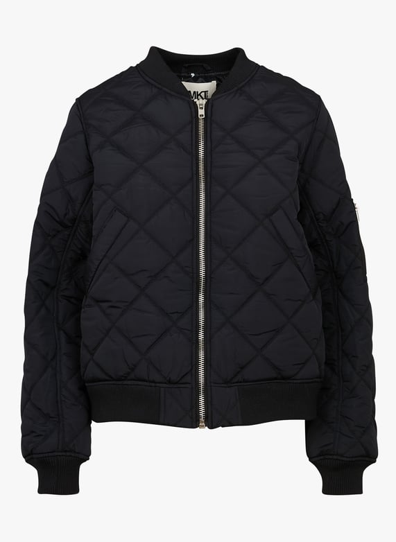 Blouson Col Teddy Matelasse Varia Black Mkt Femme 25W VARIA BLACK BLACK Place des Tendances