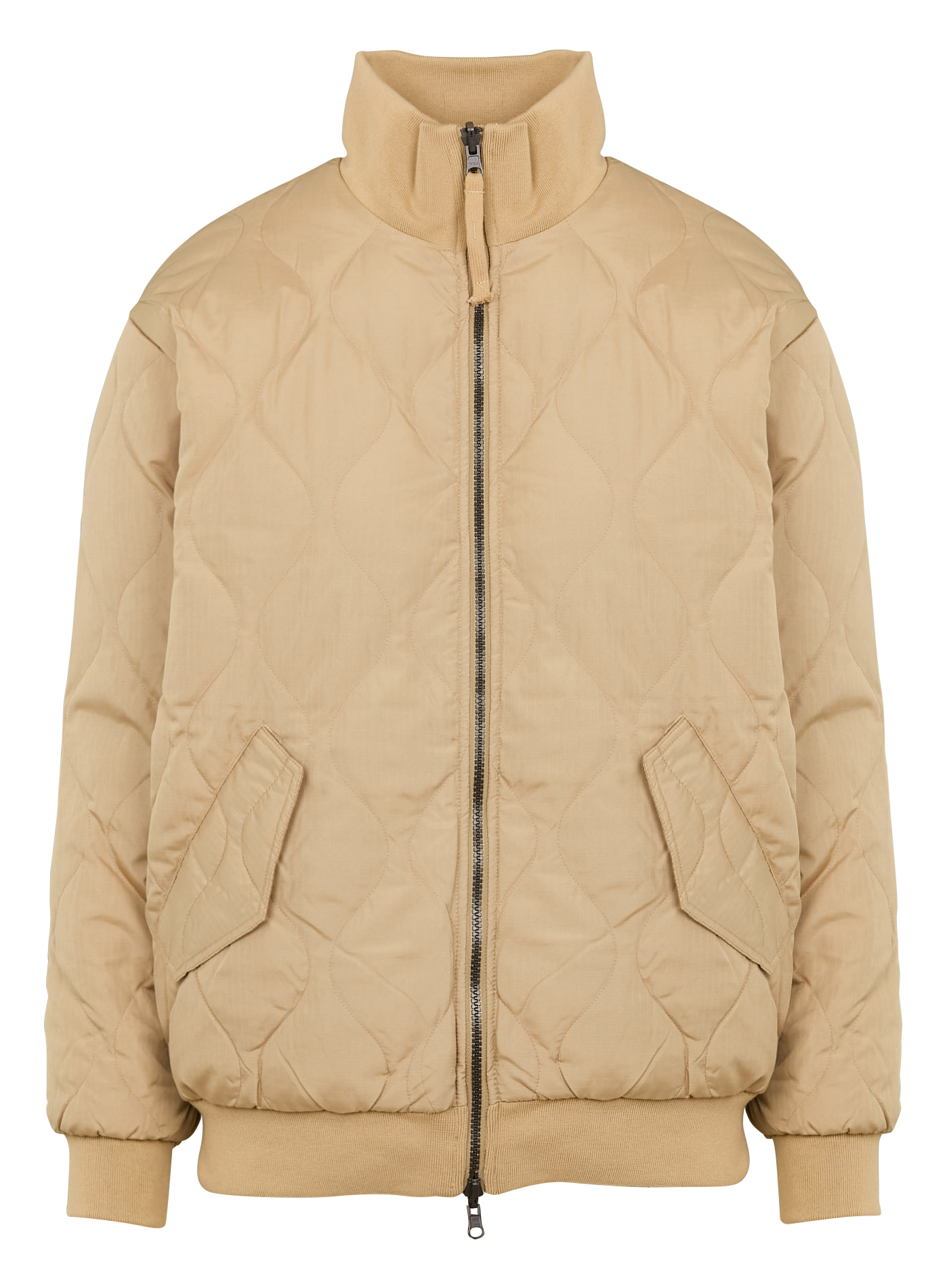 Veste droite réversible col montant TAION Beige