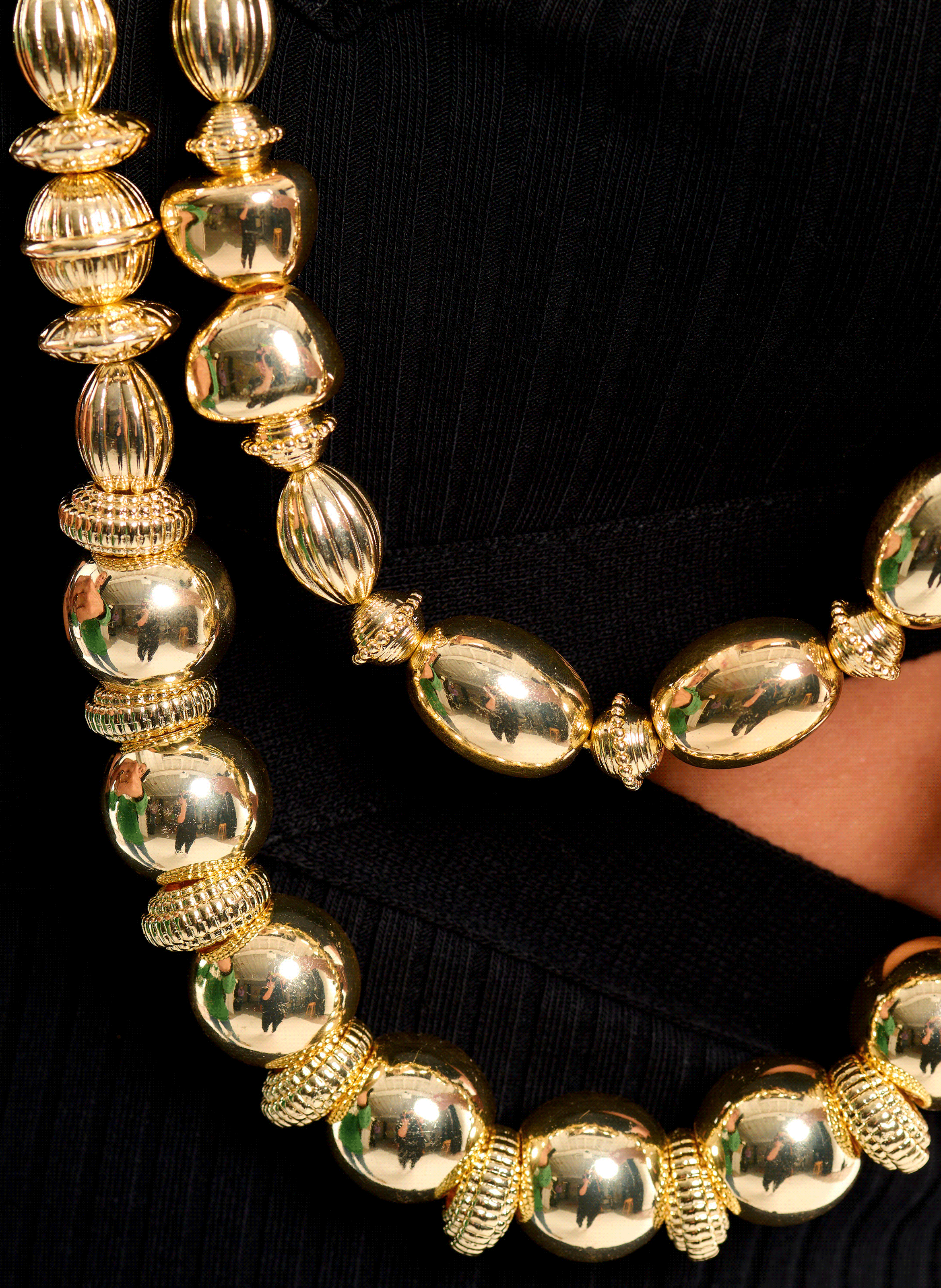 Long bead necklace HIPANEMA Golden