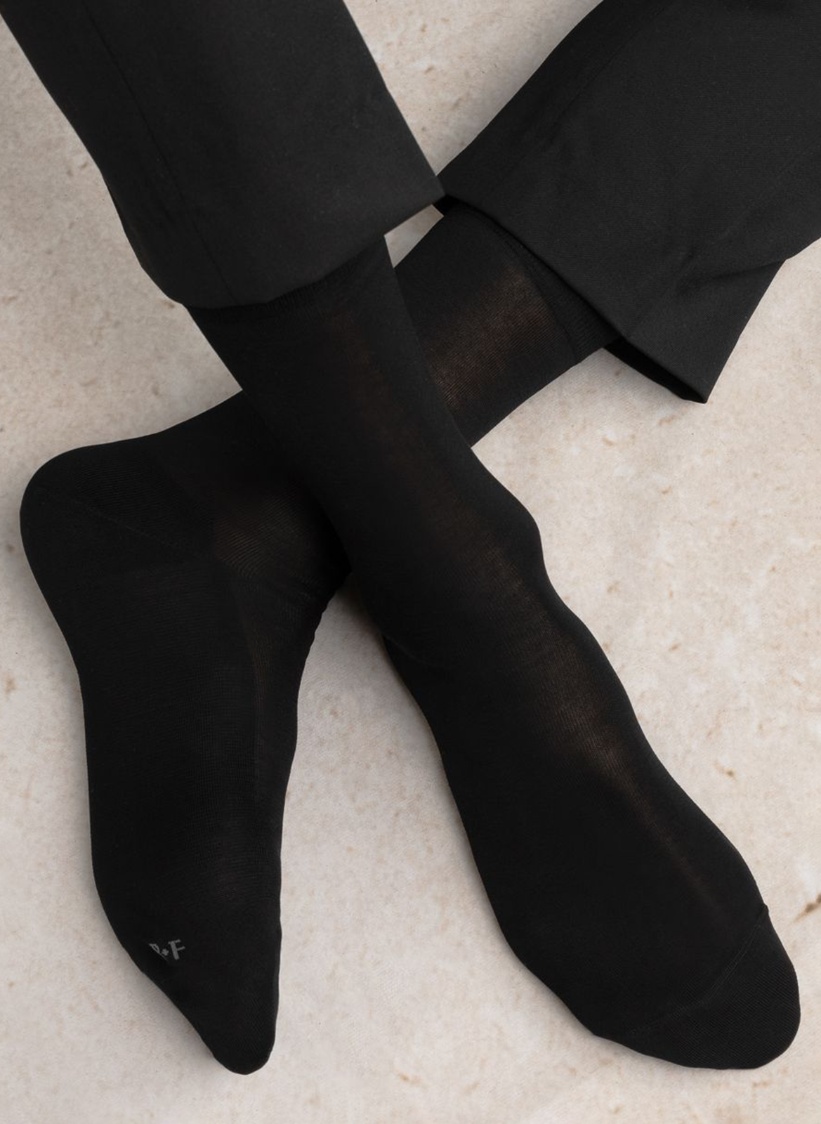 Long cotton socks BLEUFORET Black