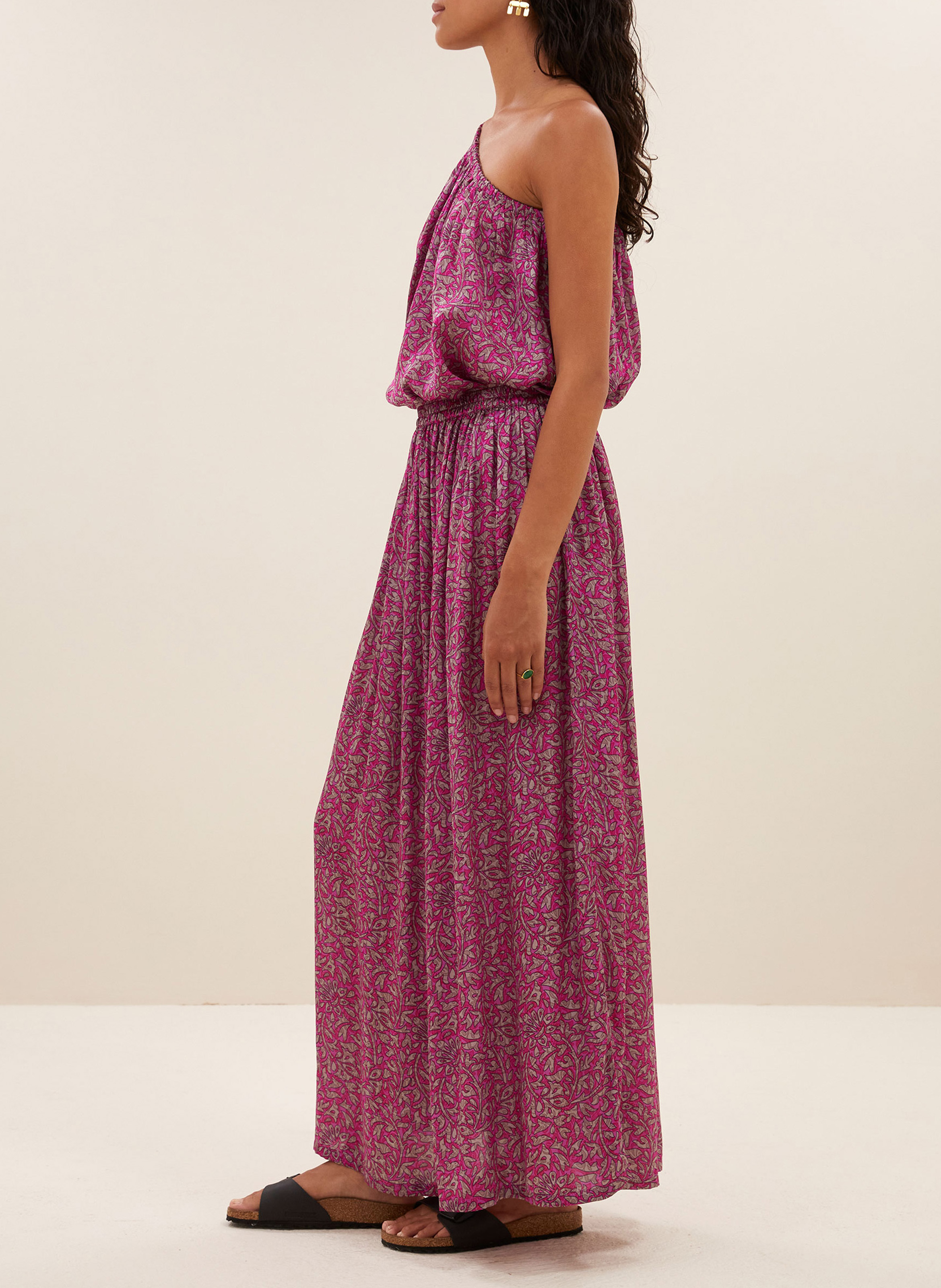 Straight printed blouse BY BAR Purple