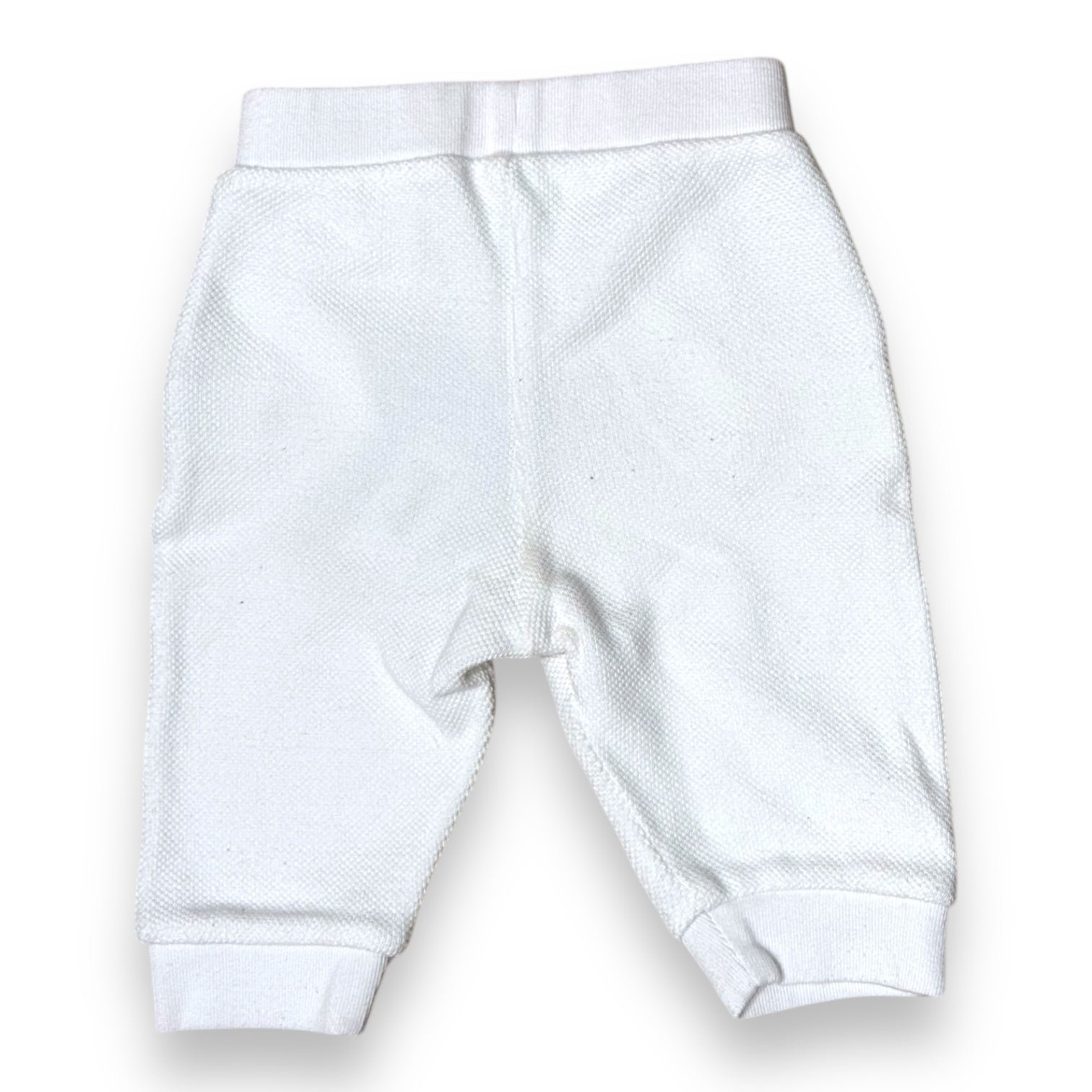 White Baby Pants - 6 months PETIT BATEAU - Seconde Main White
