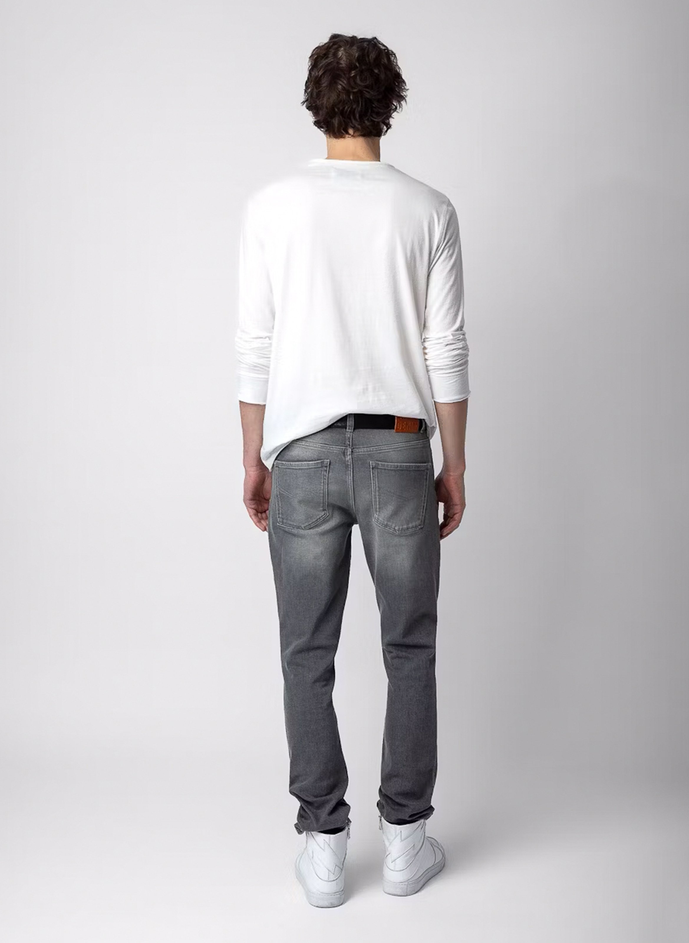 Tes-shirt droit en coton bio ZADIG&amp;VOLTAIRE Blanc