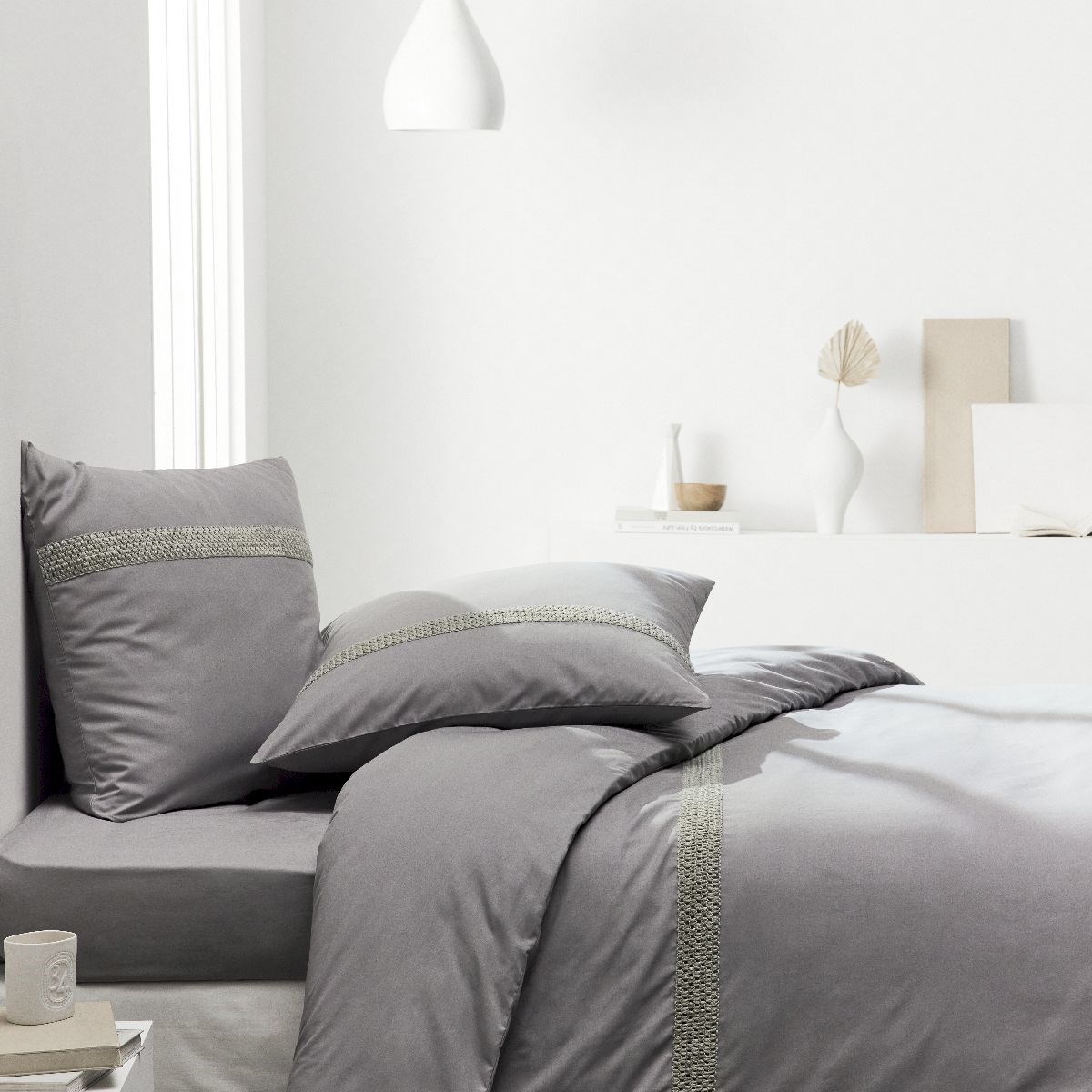 Cotton bedding set TODAY LINGE DE MAISON Grey