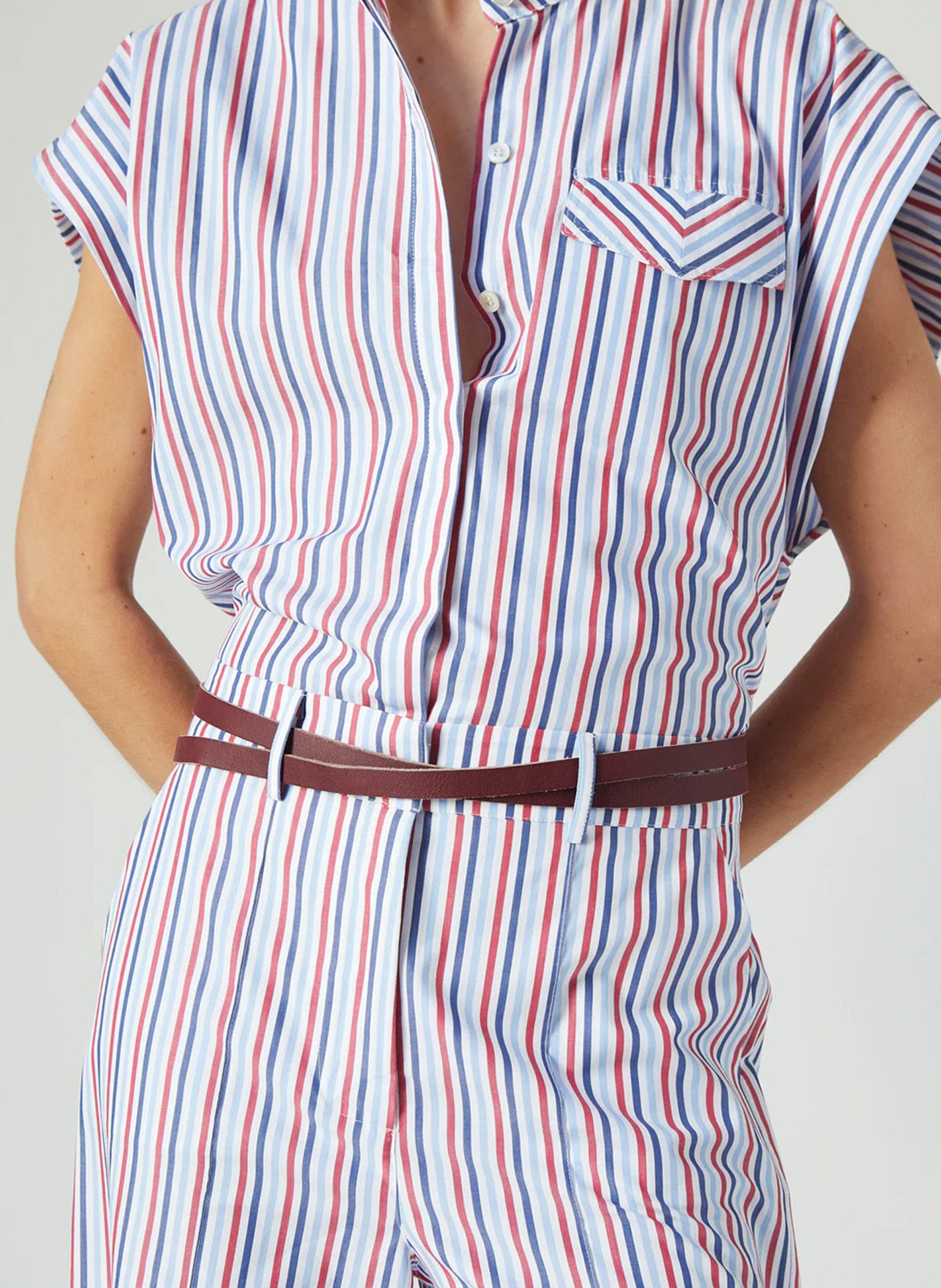 Short-sleeved striped shirt THE LABEL EDITION Multicolored