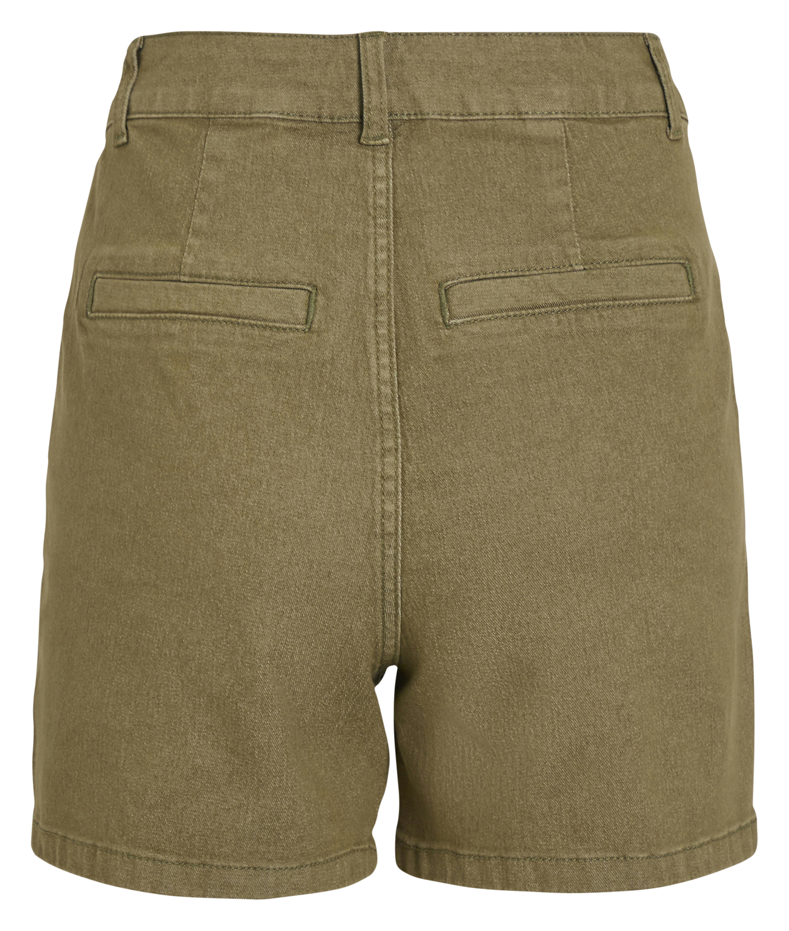 Straight cotton-blend shorts VILA Green