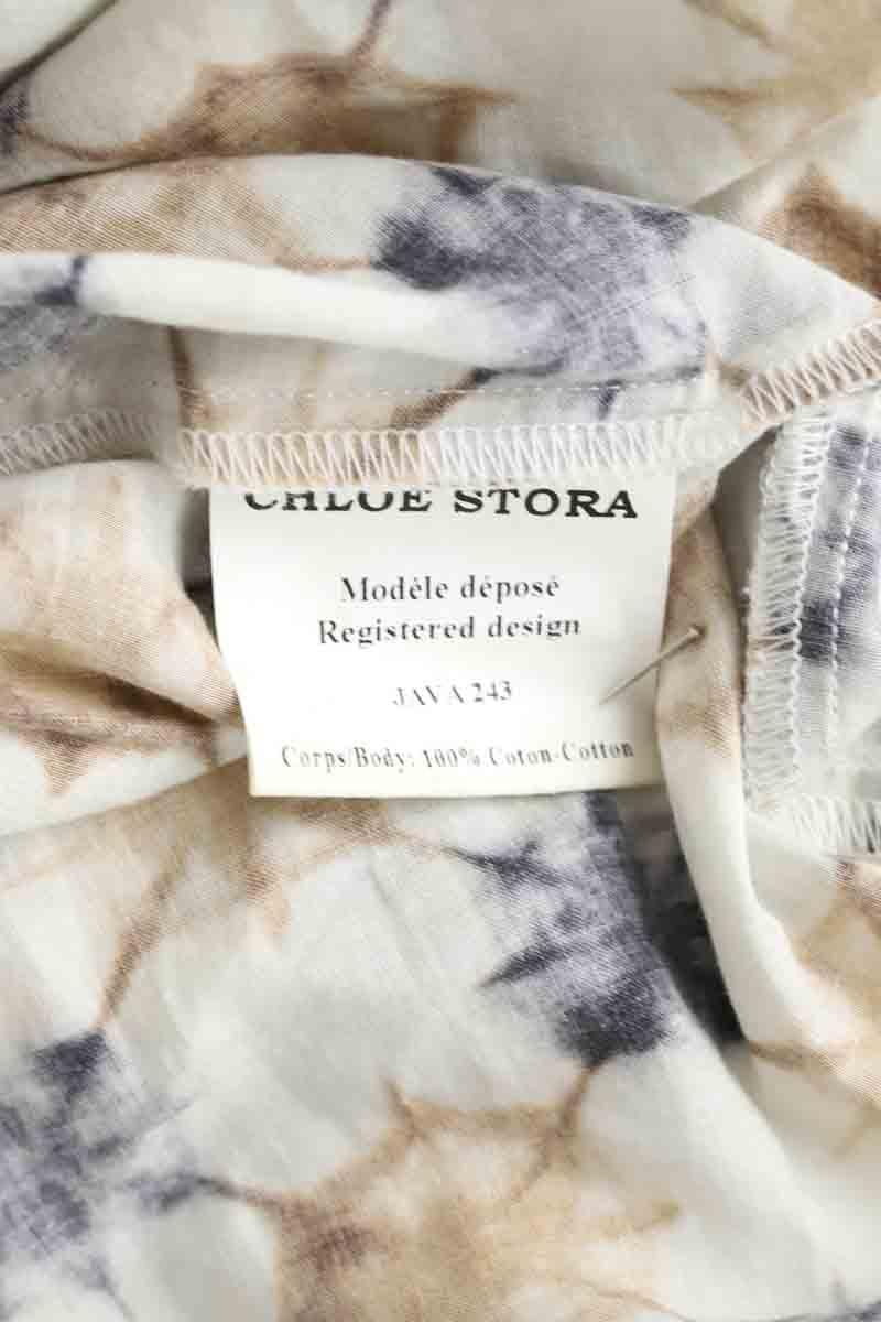 Cotton mini skirt CHLOE STORA - SECONDE MAIN White