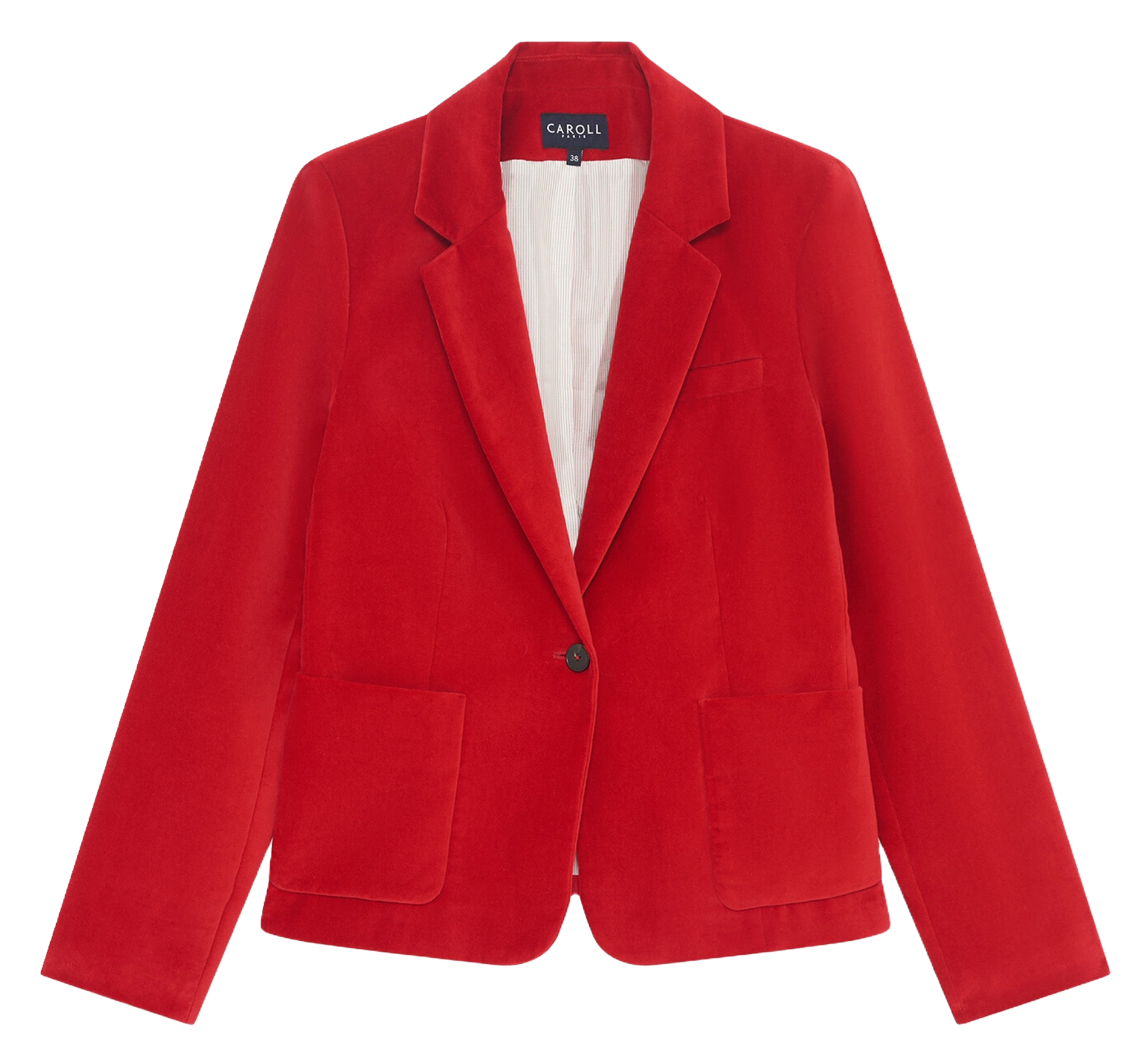 Cotton blazer CAROLL Red