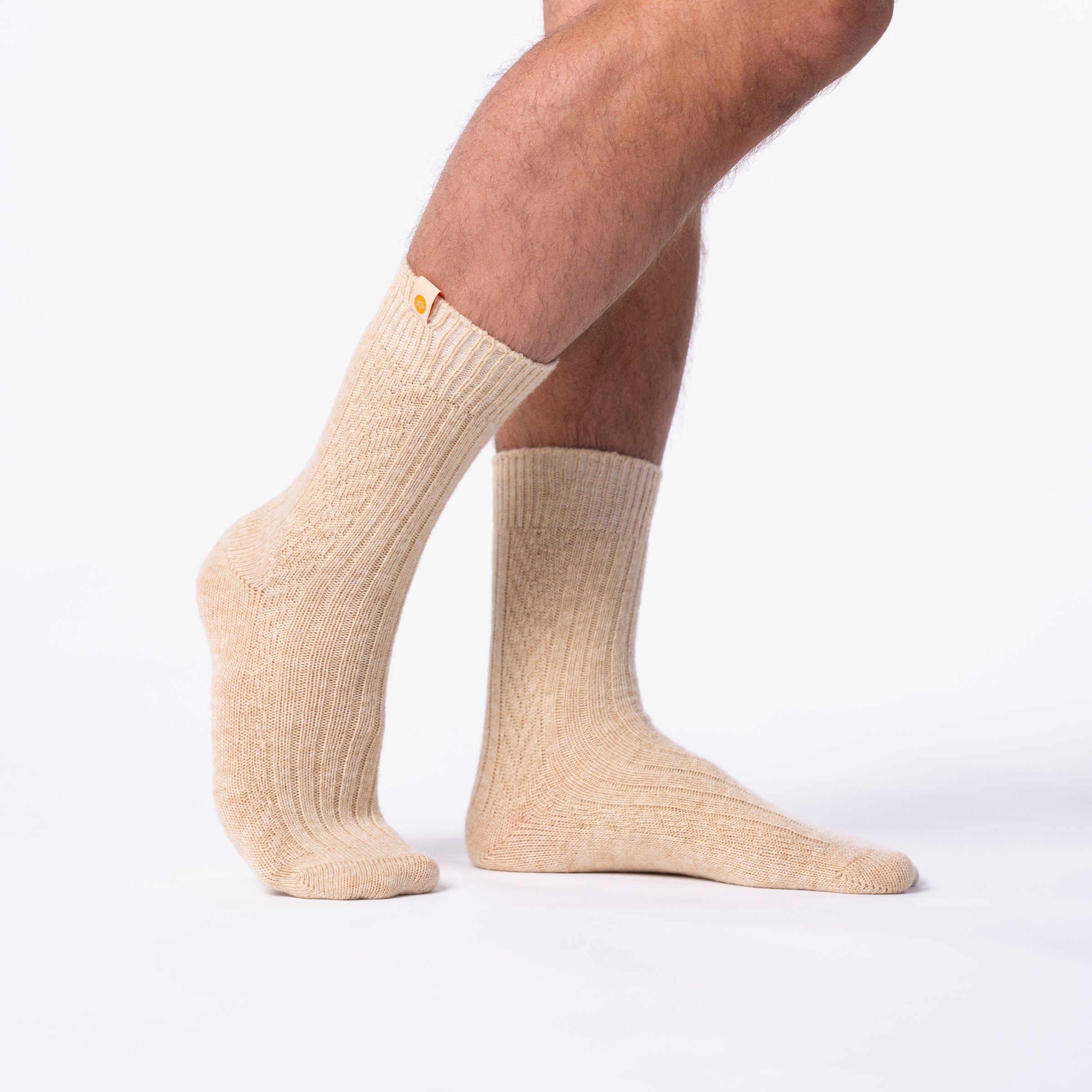 Wool socks BILLYBELT Beige