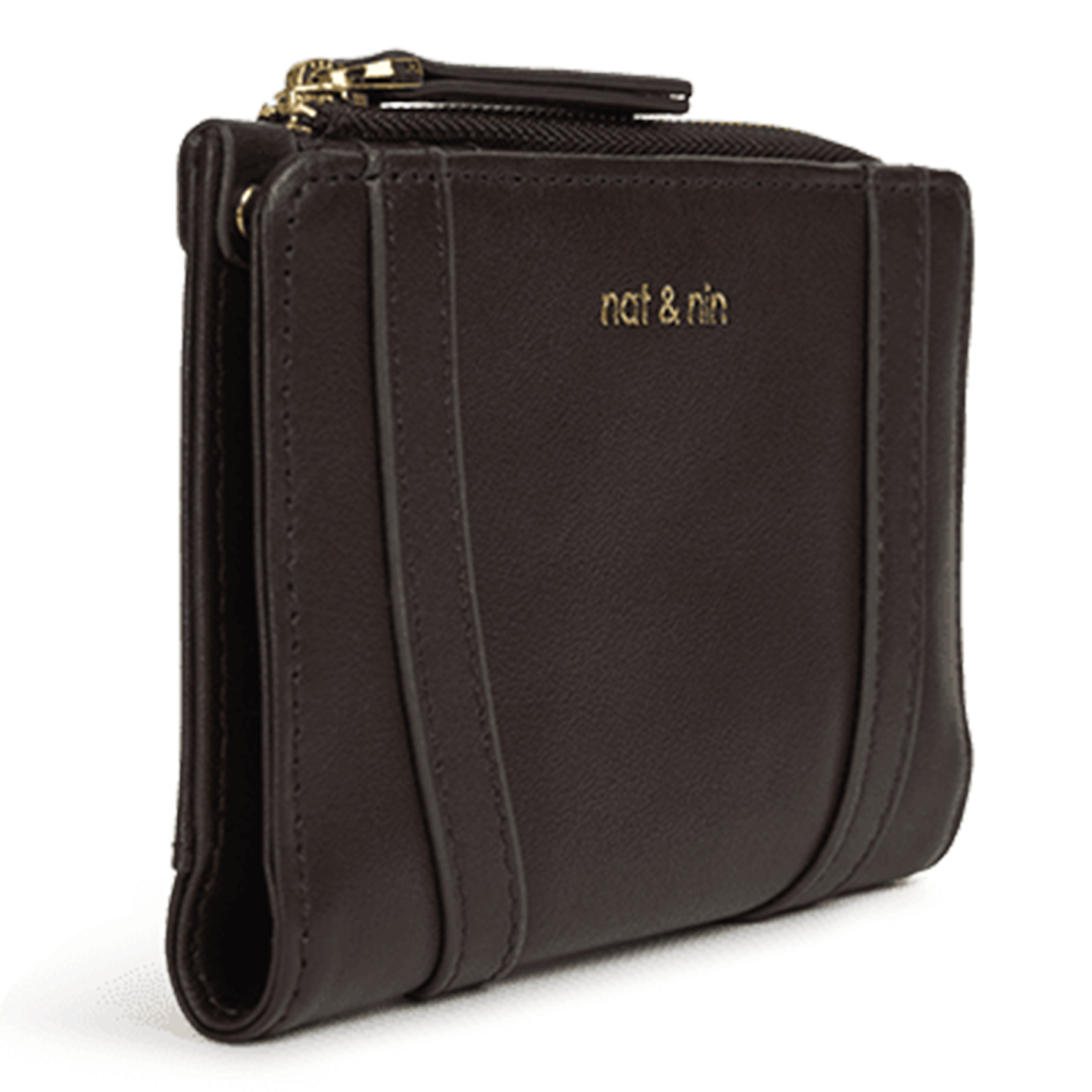 Portefeuille en cuir  NAT & NIN Marron