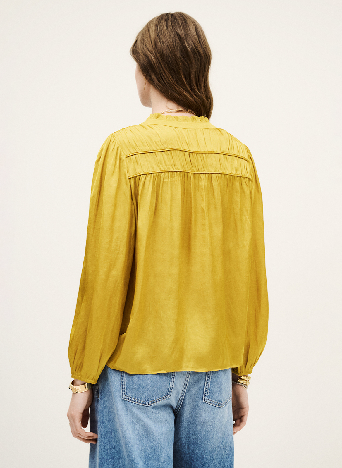 Chemise col V  BA&SH Jaune