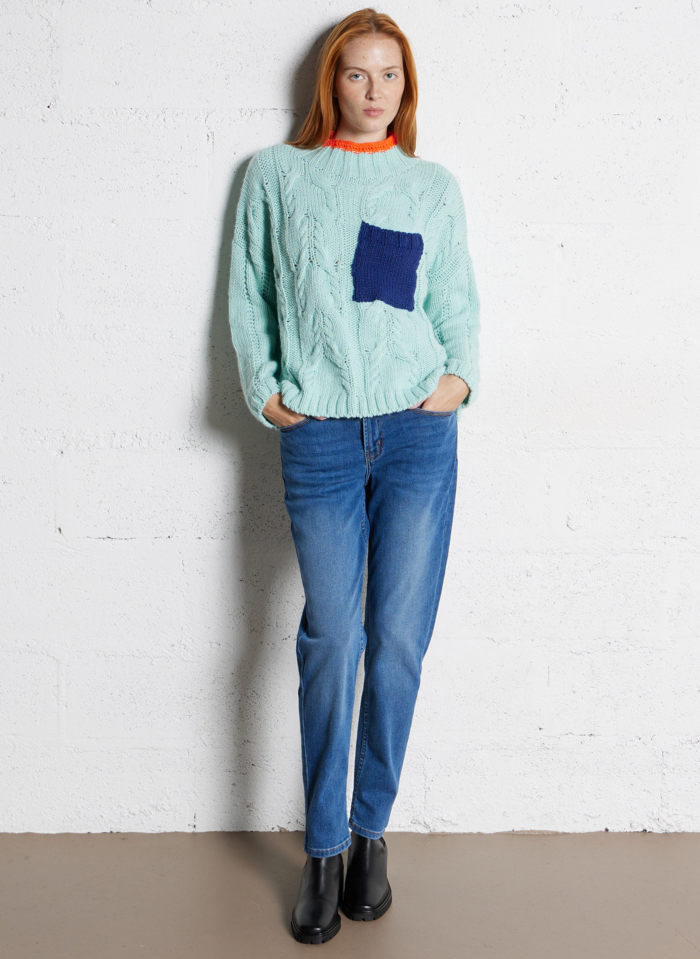 Cotton-blend boyfit jeans SUD EXPRESS Blue