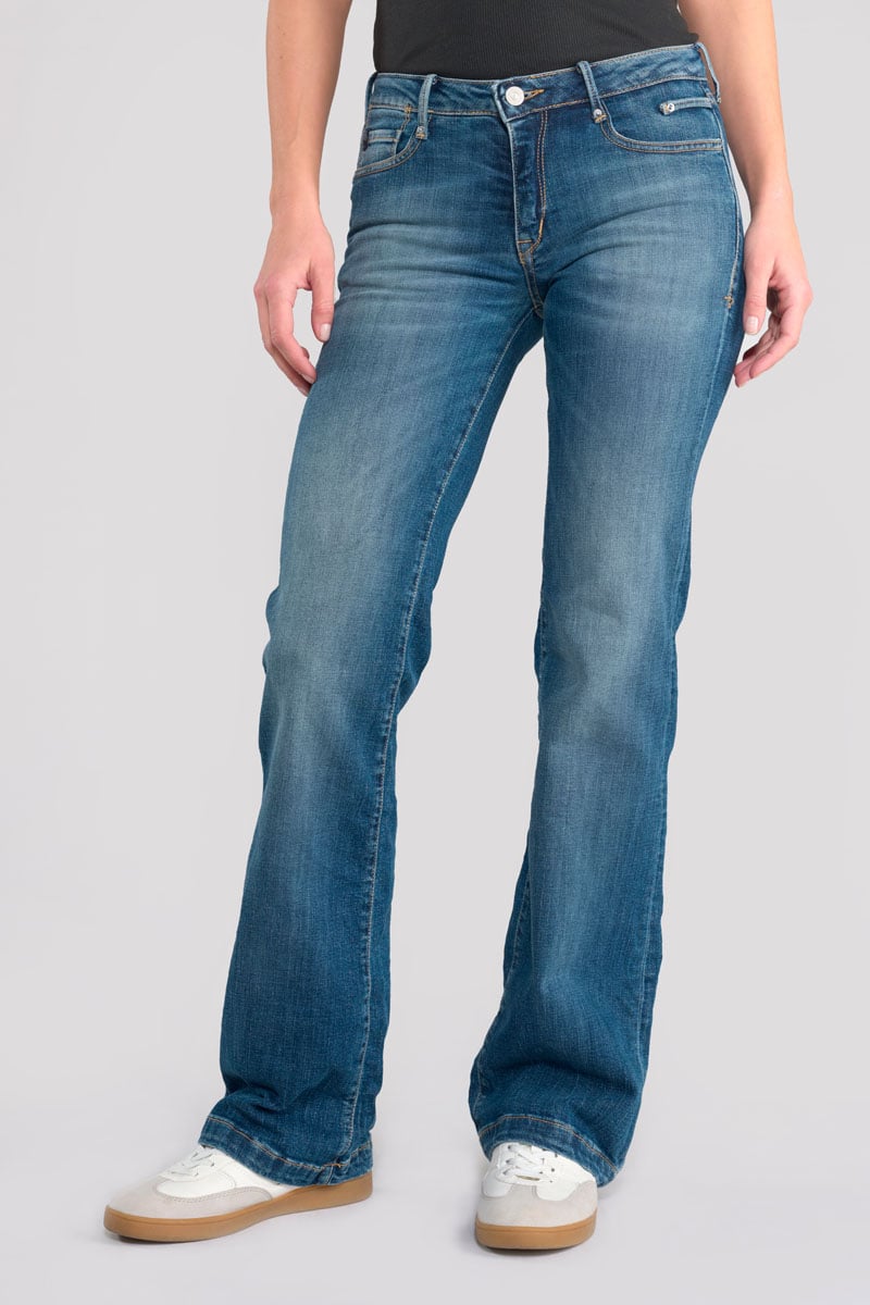 Flare jeans, length 34 LE TEMPS DES CERISES Blue
