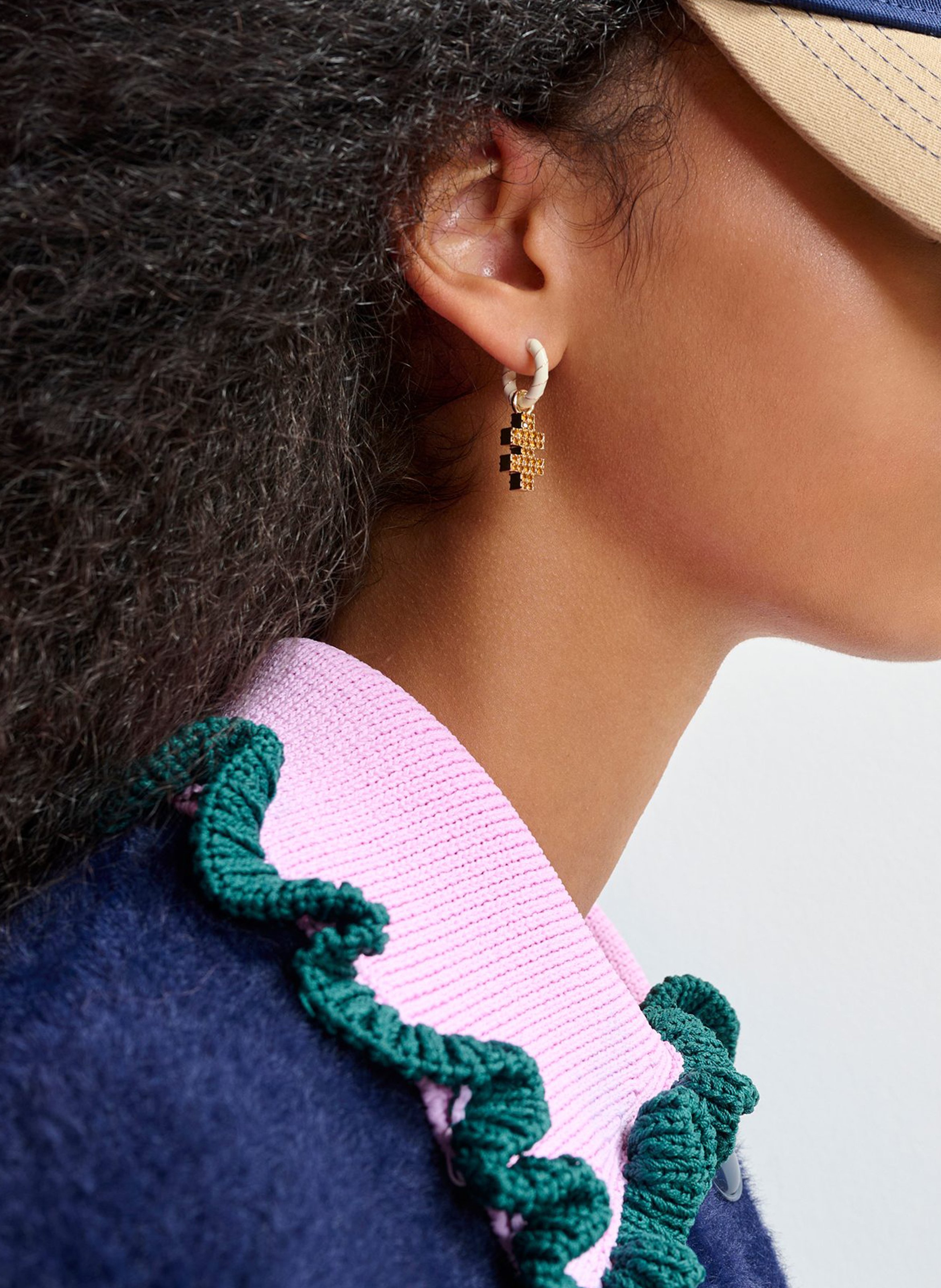 Boucles d'oreilles fantaisies ESSENTIEL ANTWERP Blanc