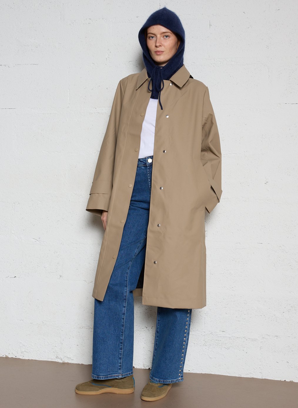Cagoule en laine mélangée - Look 1