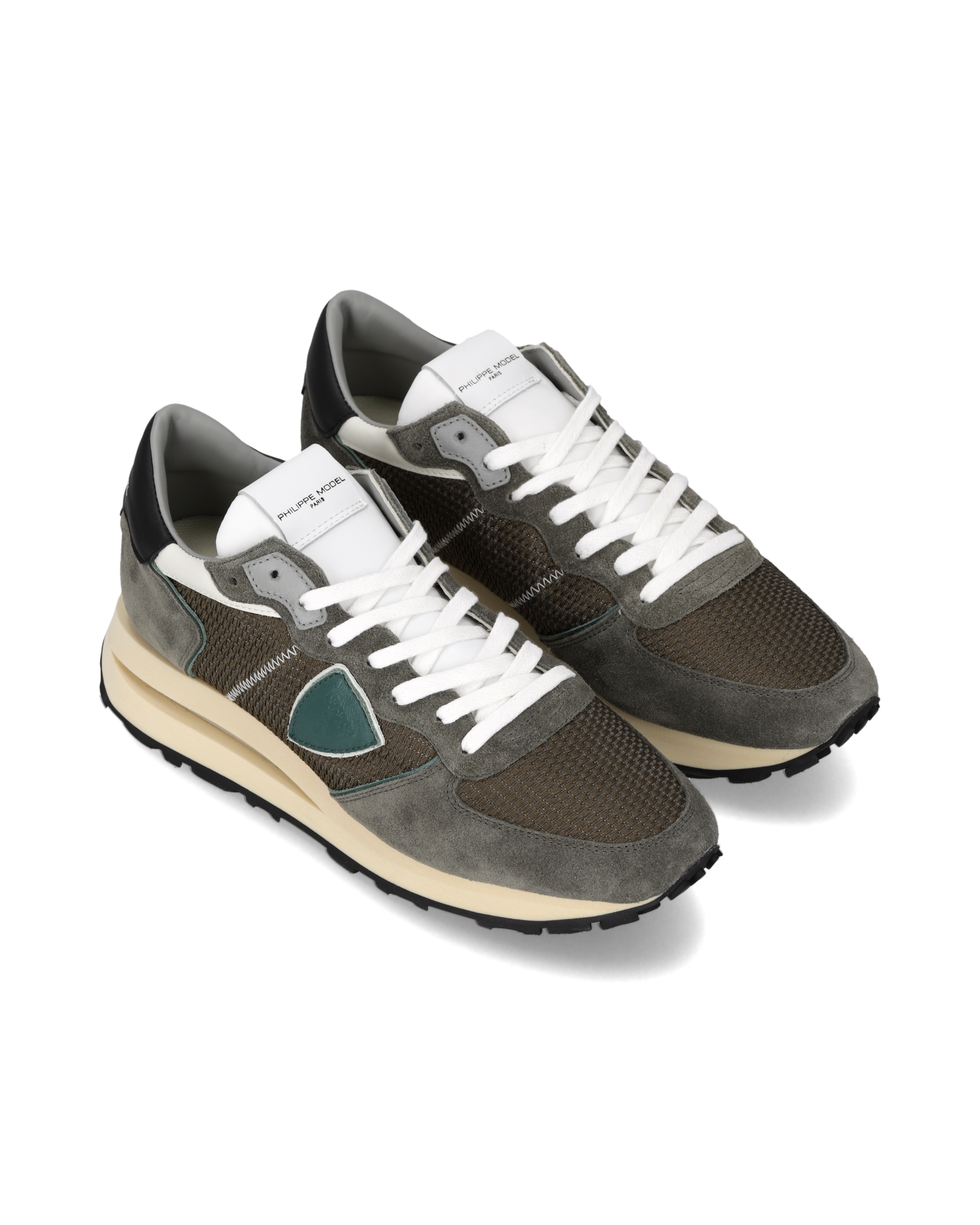 High-top running sneakers Green