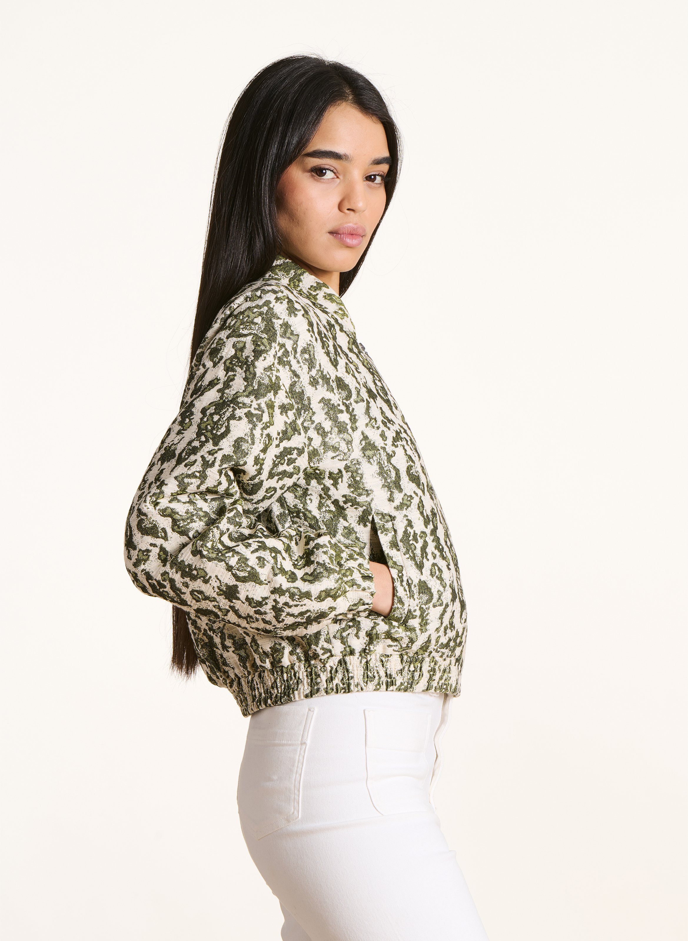 Vetse col teddy en coton bio mélangé LA FEE MARABOUTEE Vert