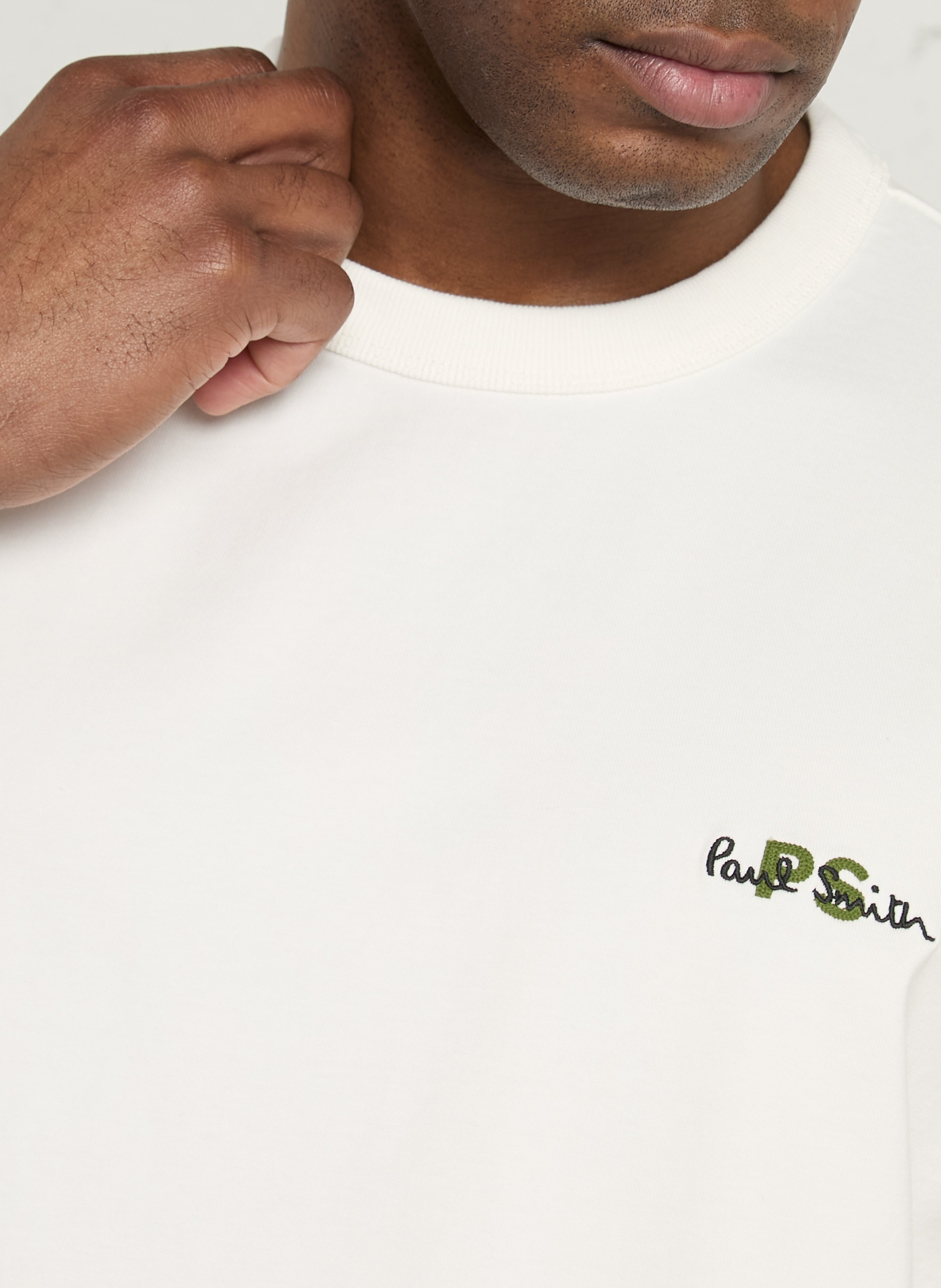 Oversize-T-Shirt aus Baumwolle mit Rundhalsausschnitt PAUL SMITH Weiss