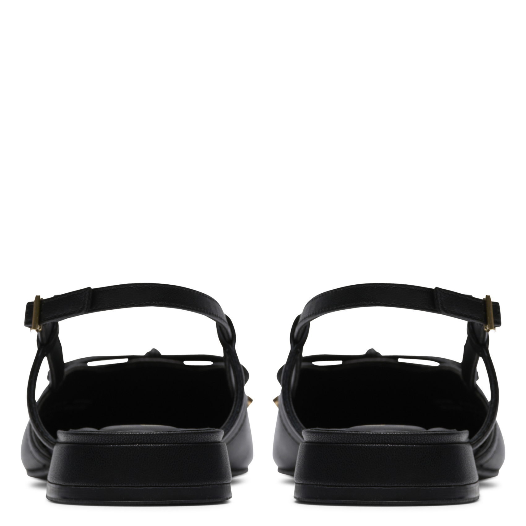 Leather slingbacks CLARKS Black