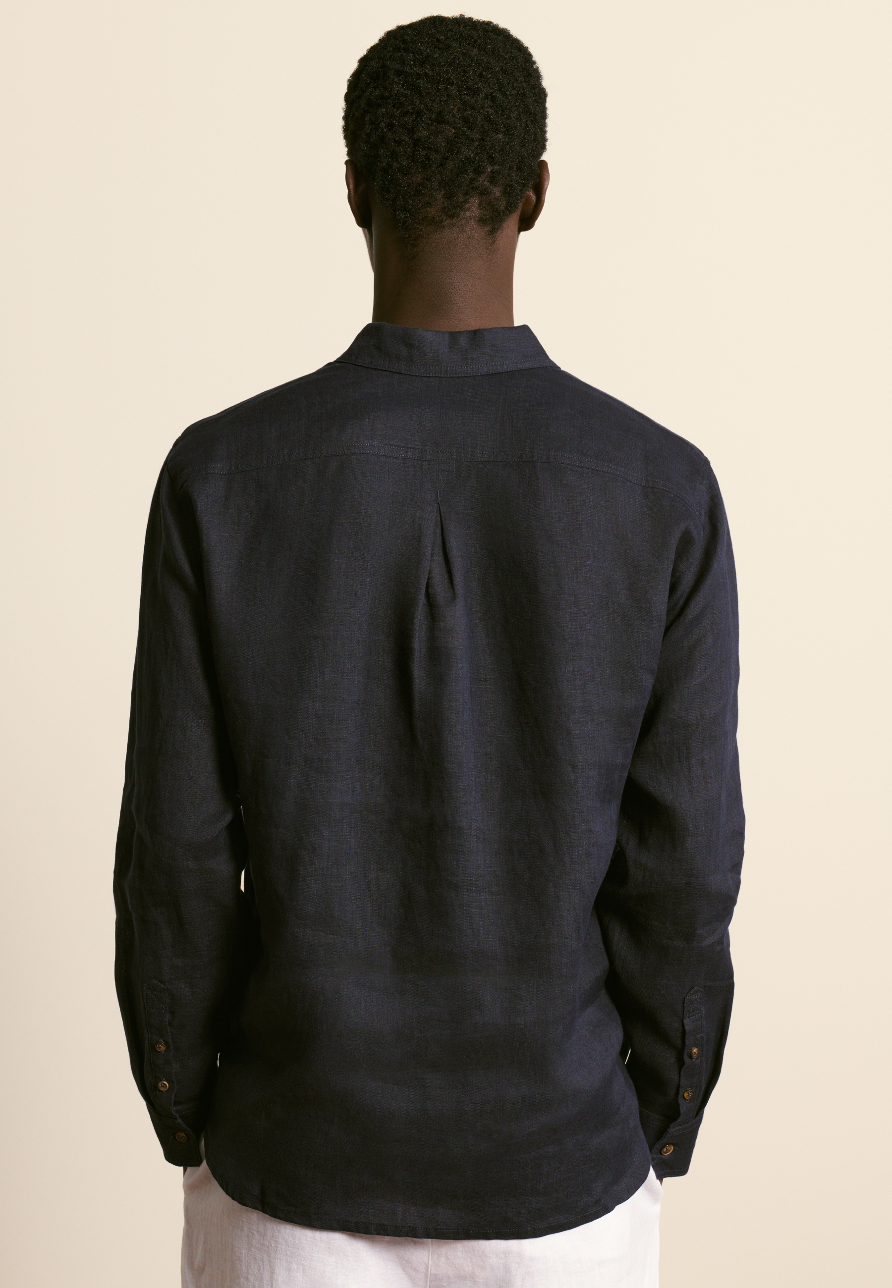 Chemise en lin MAISON MONTAGUT Bleu