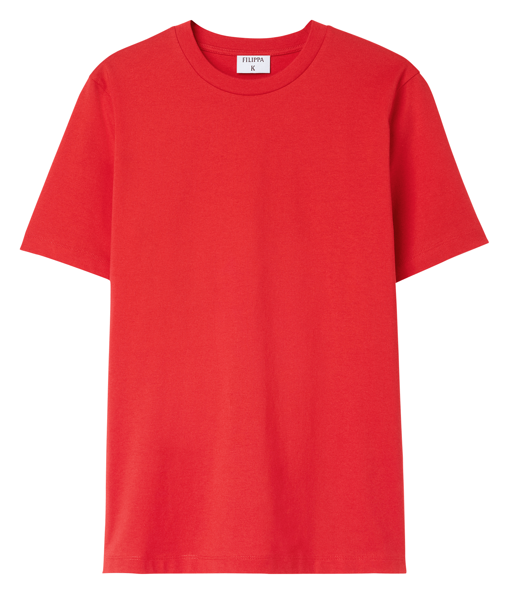 T-shirt met korte mouwen in effen kleur FILIPPA K Rood