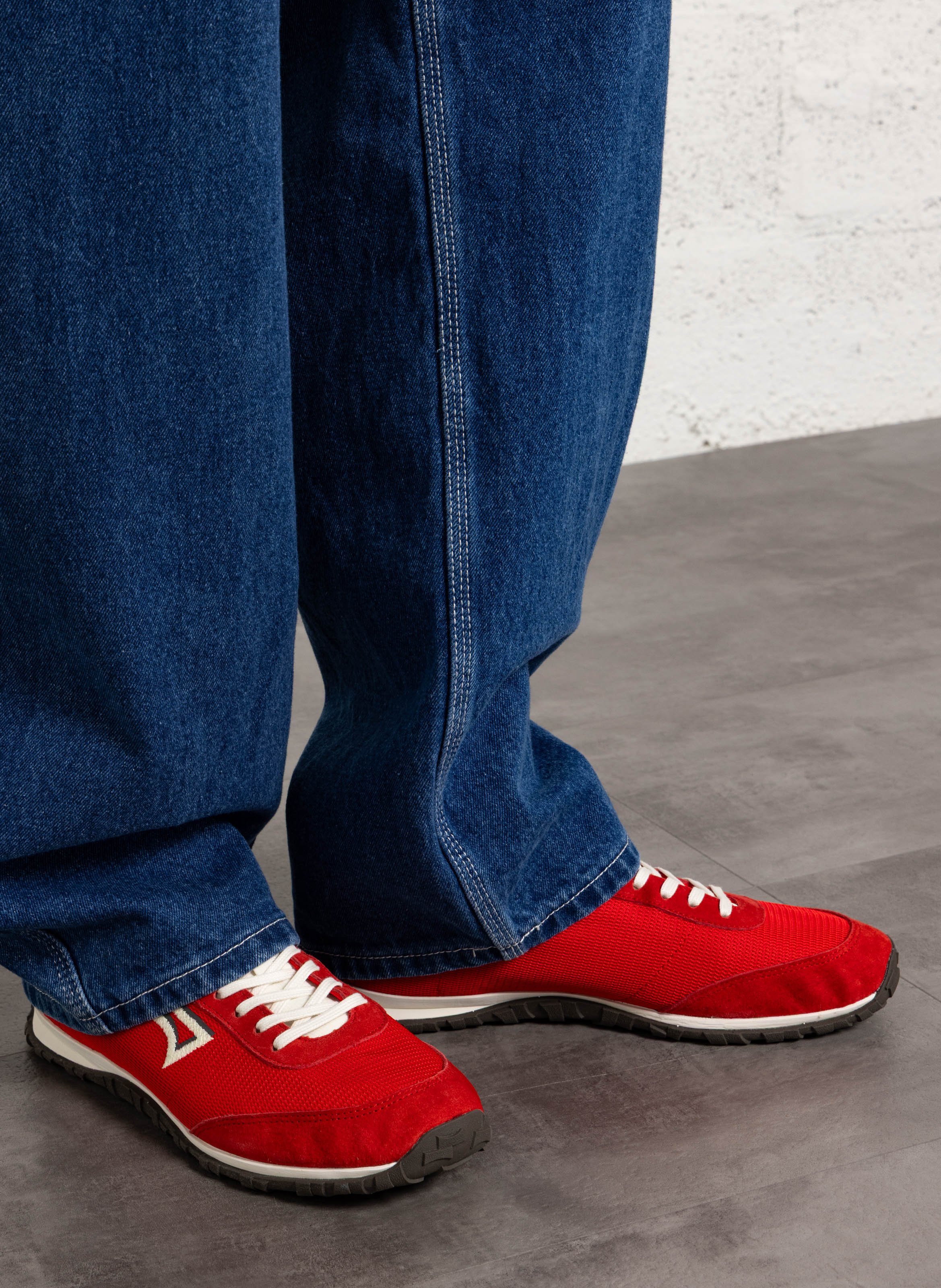 Sneakers mit zweifarbigem Schnürverschluss CAMPER Rot