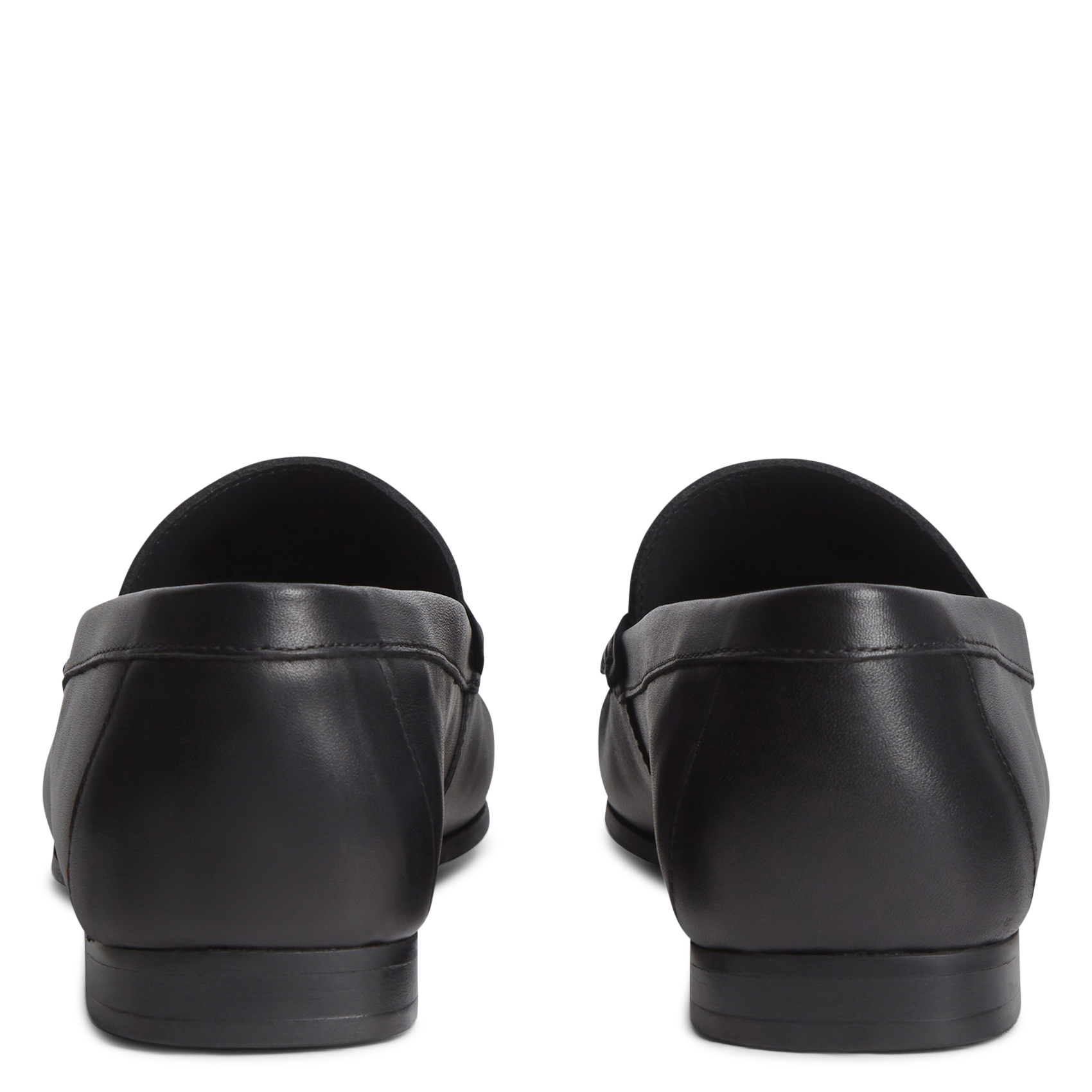 Leren loafers TOMMY HILFIGER Zwart