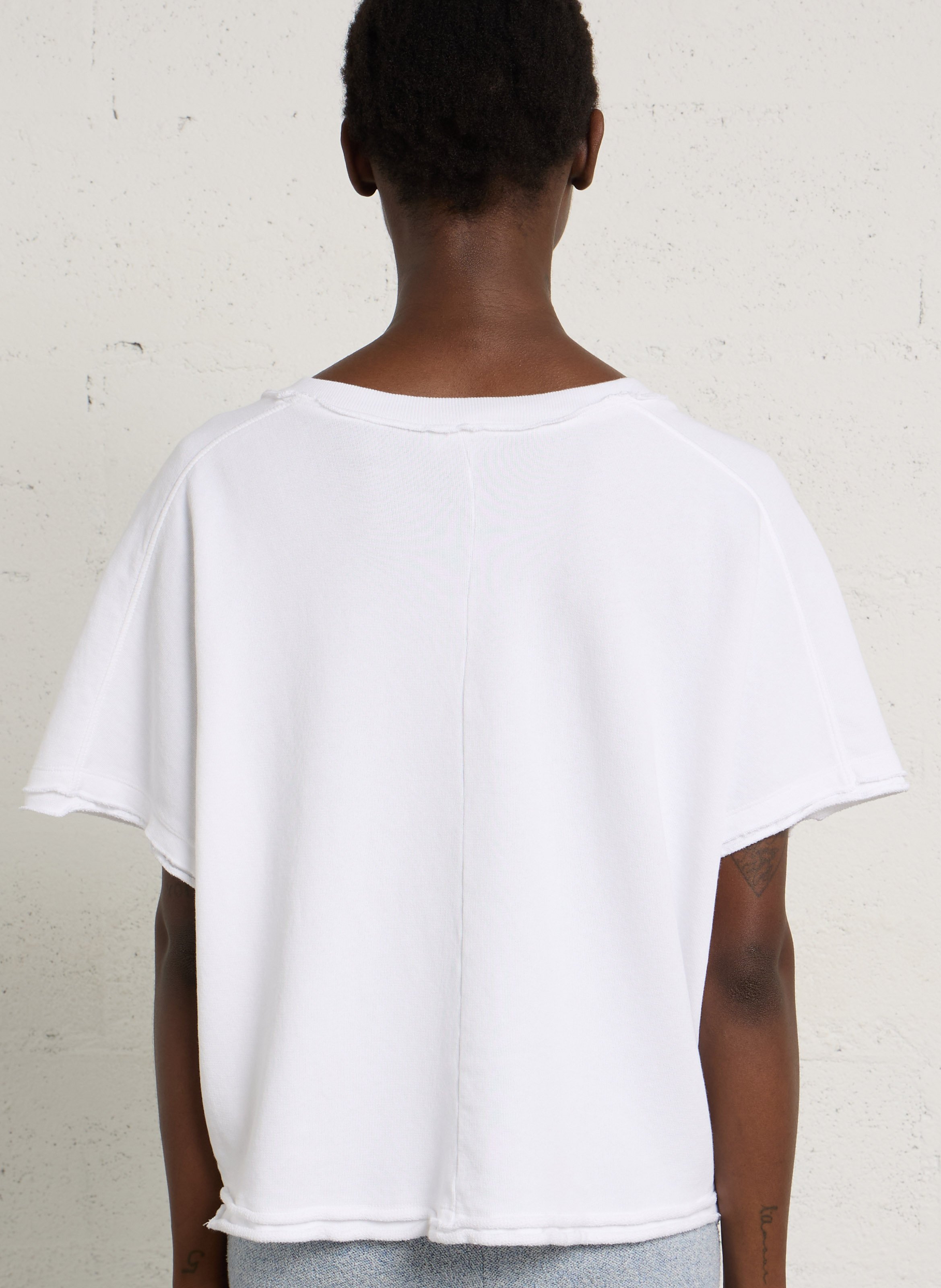 T-shirt oversize en coton AMERICAN VINTAGE Blanc