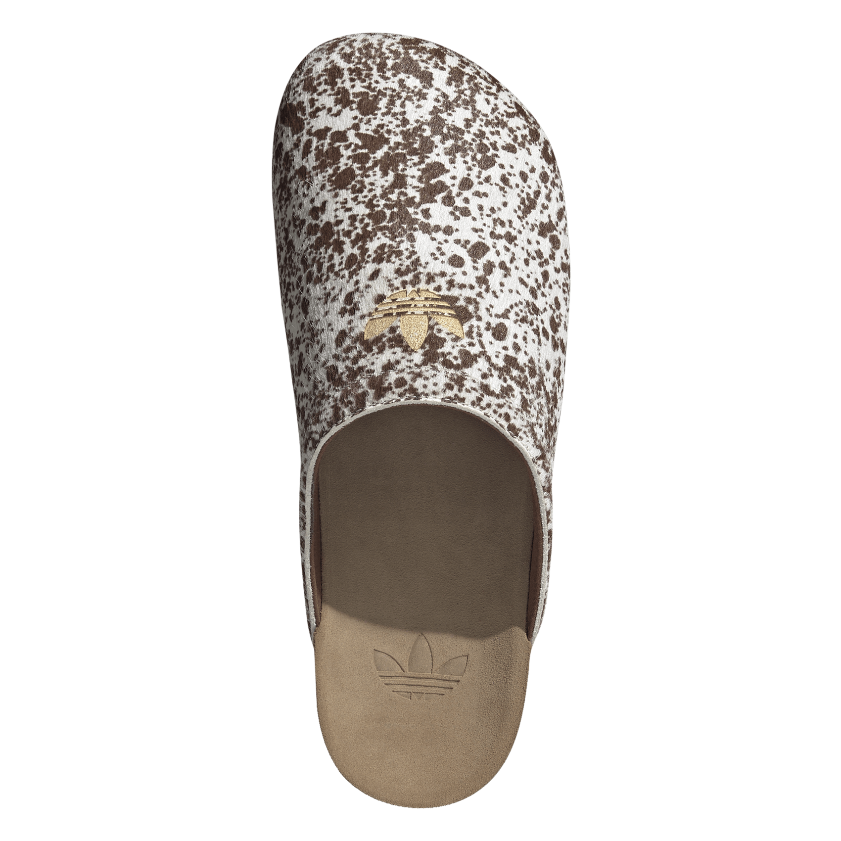 Platte, leren sandalen met print ADIDAS Wit