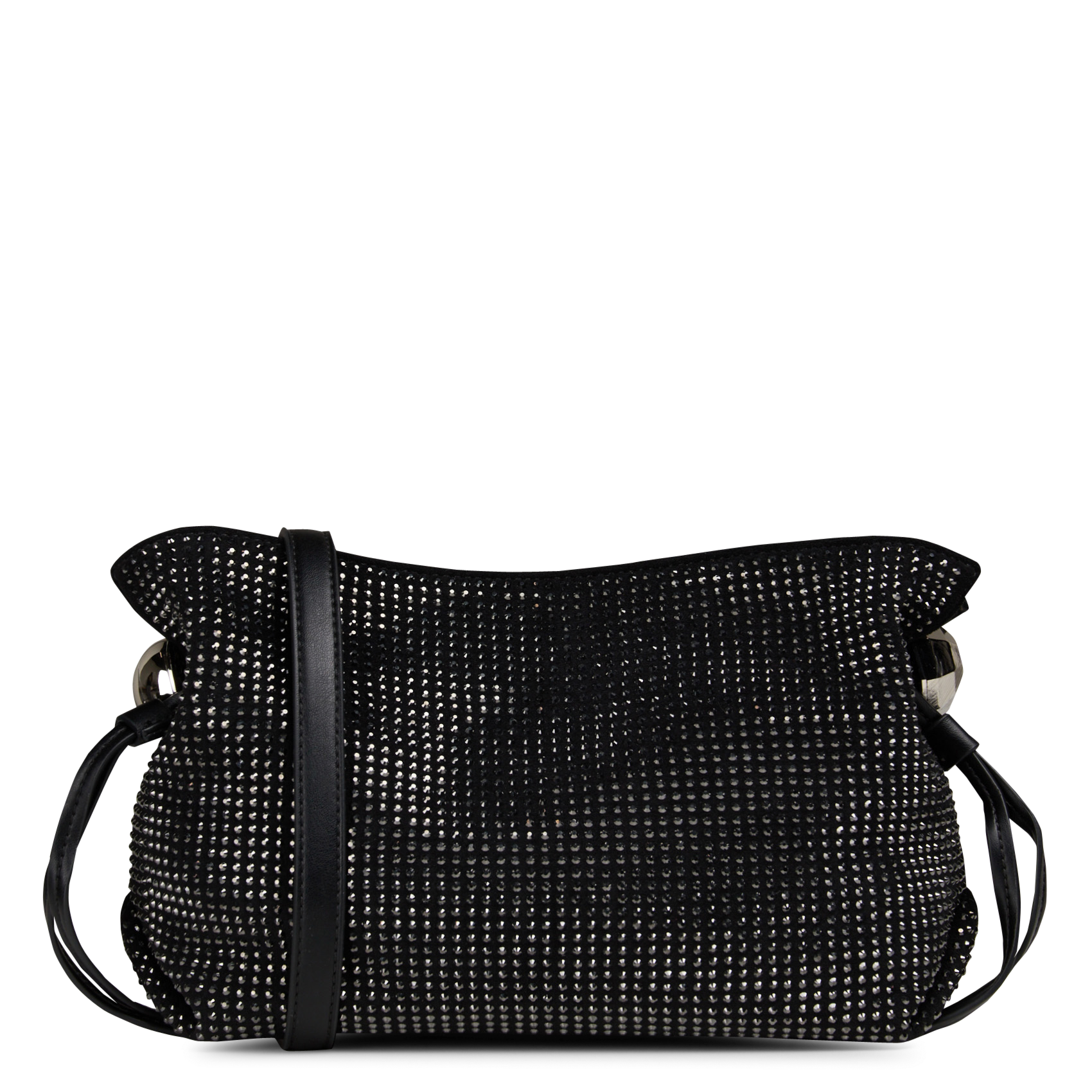 Rhinestone shoulder bag LIU JO Black
