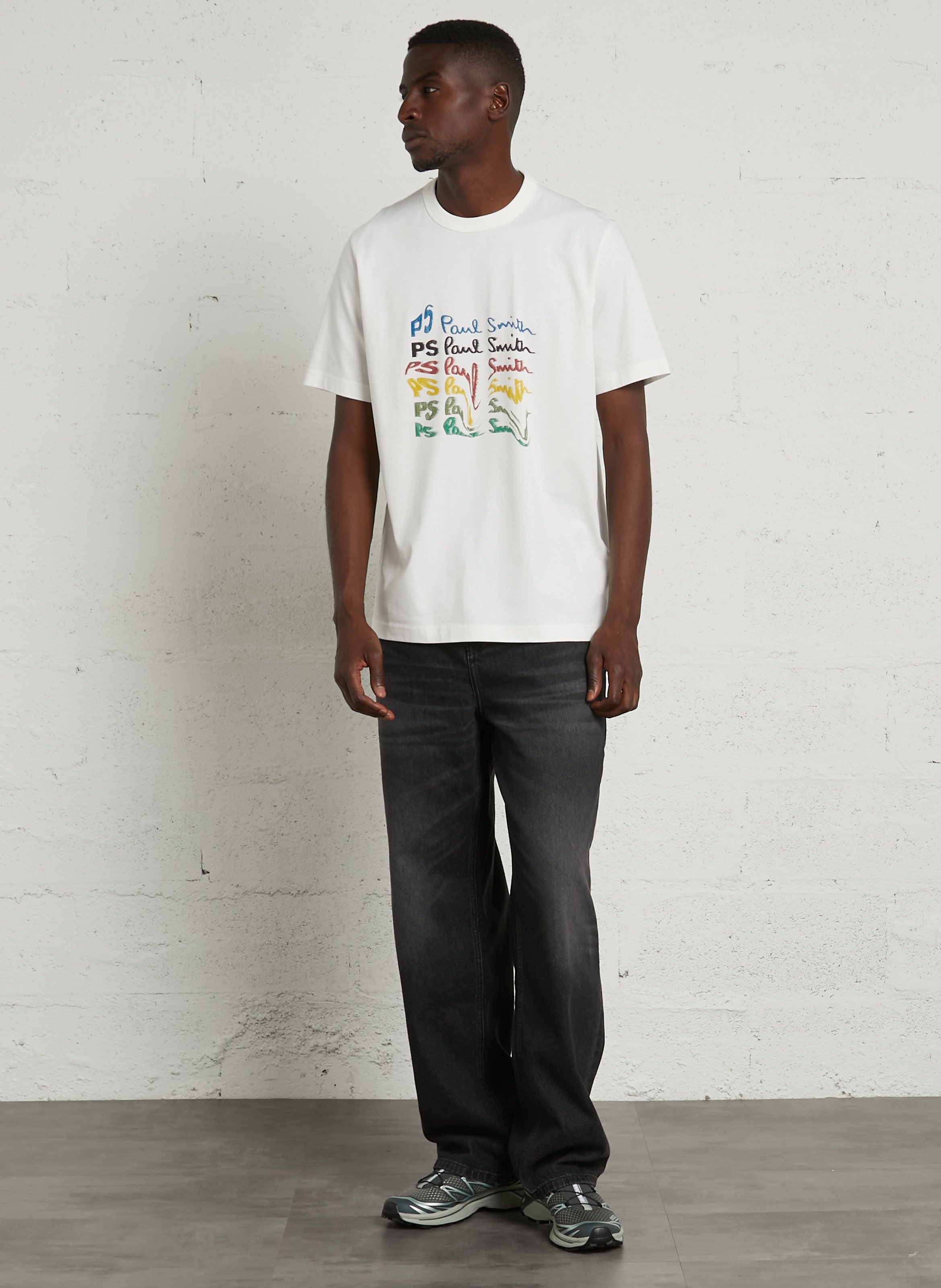 Round-neck organic cotton T-shirt PAUL SMITH White