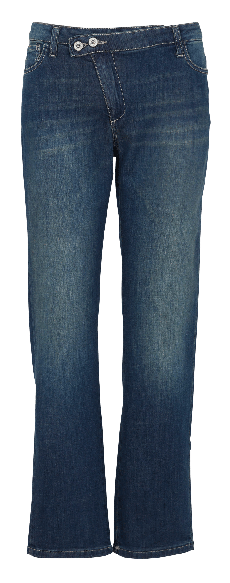 Gerade geschnittene Jeans aus Baumwollmischgewebe PLEASE Blau