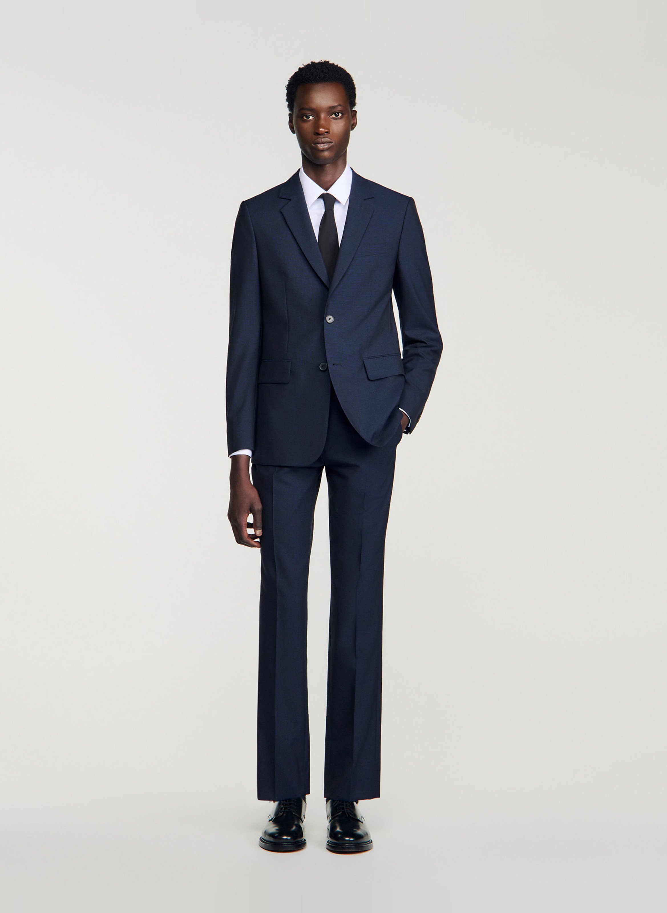 Colbert van wol SANDRO Blauw