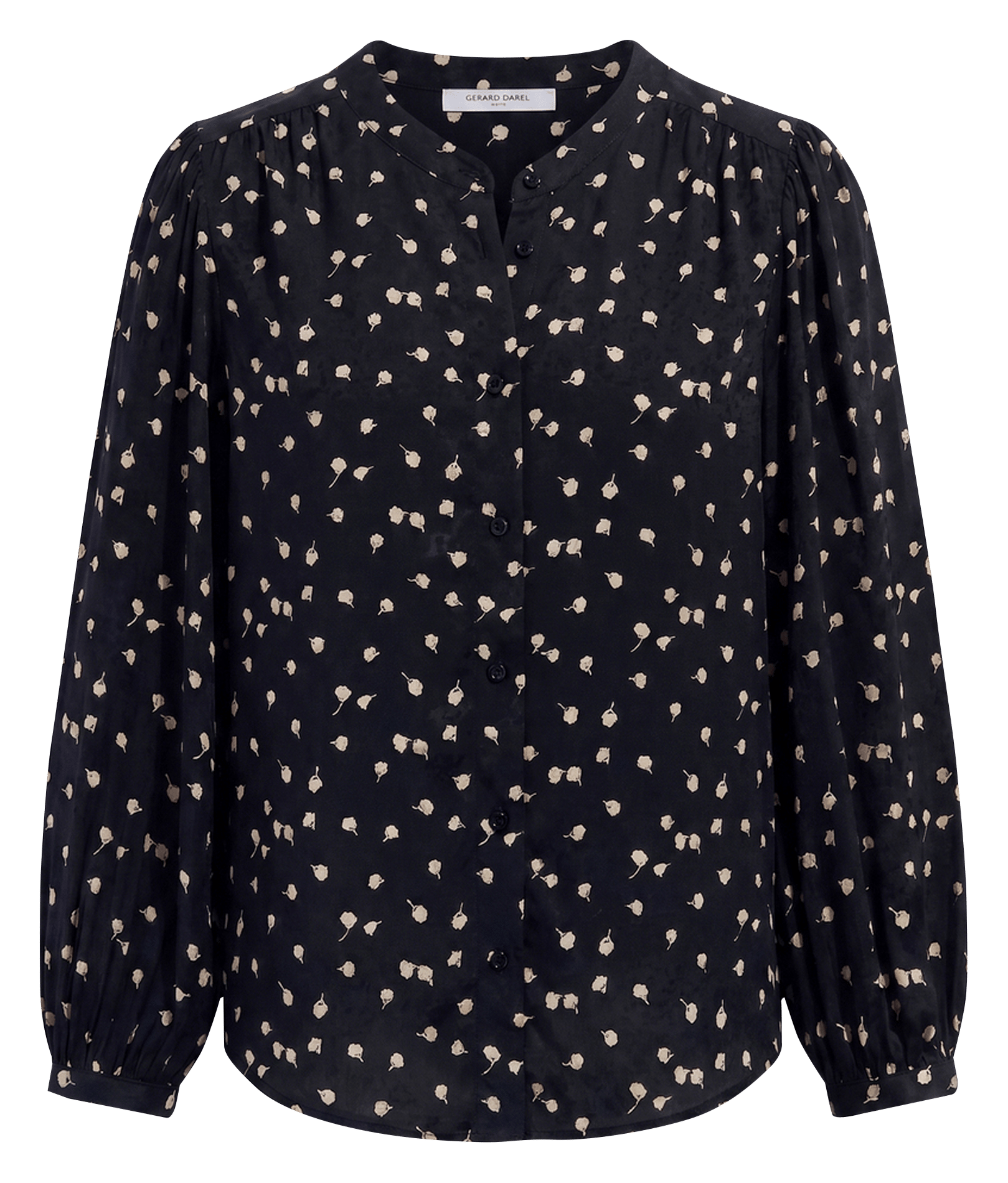 Printed straight shirt GERARD DAREL Black