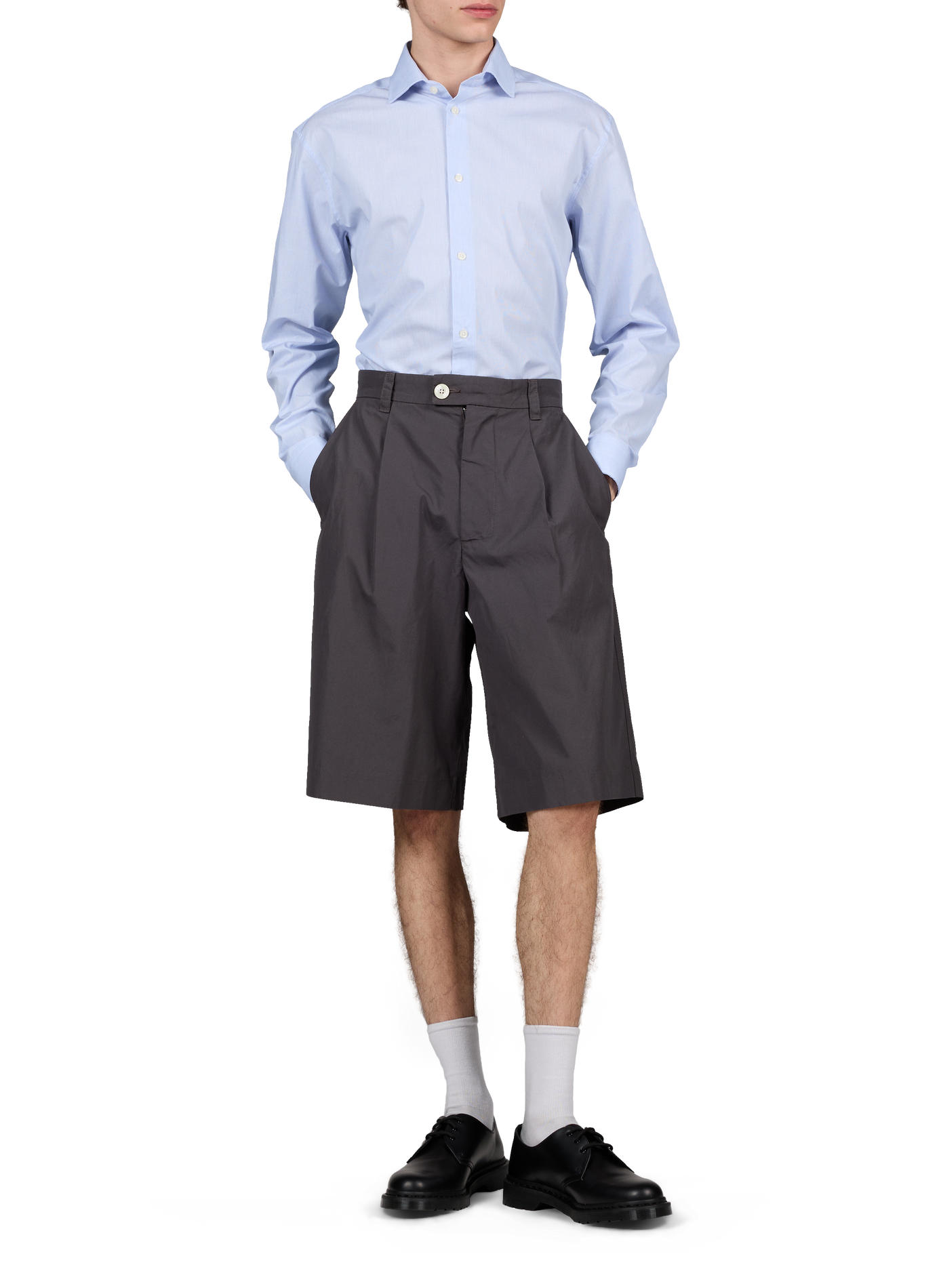 Straight striped lota cotton shirt lota-d AU PRINTEMPS PARIS Blue