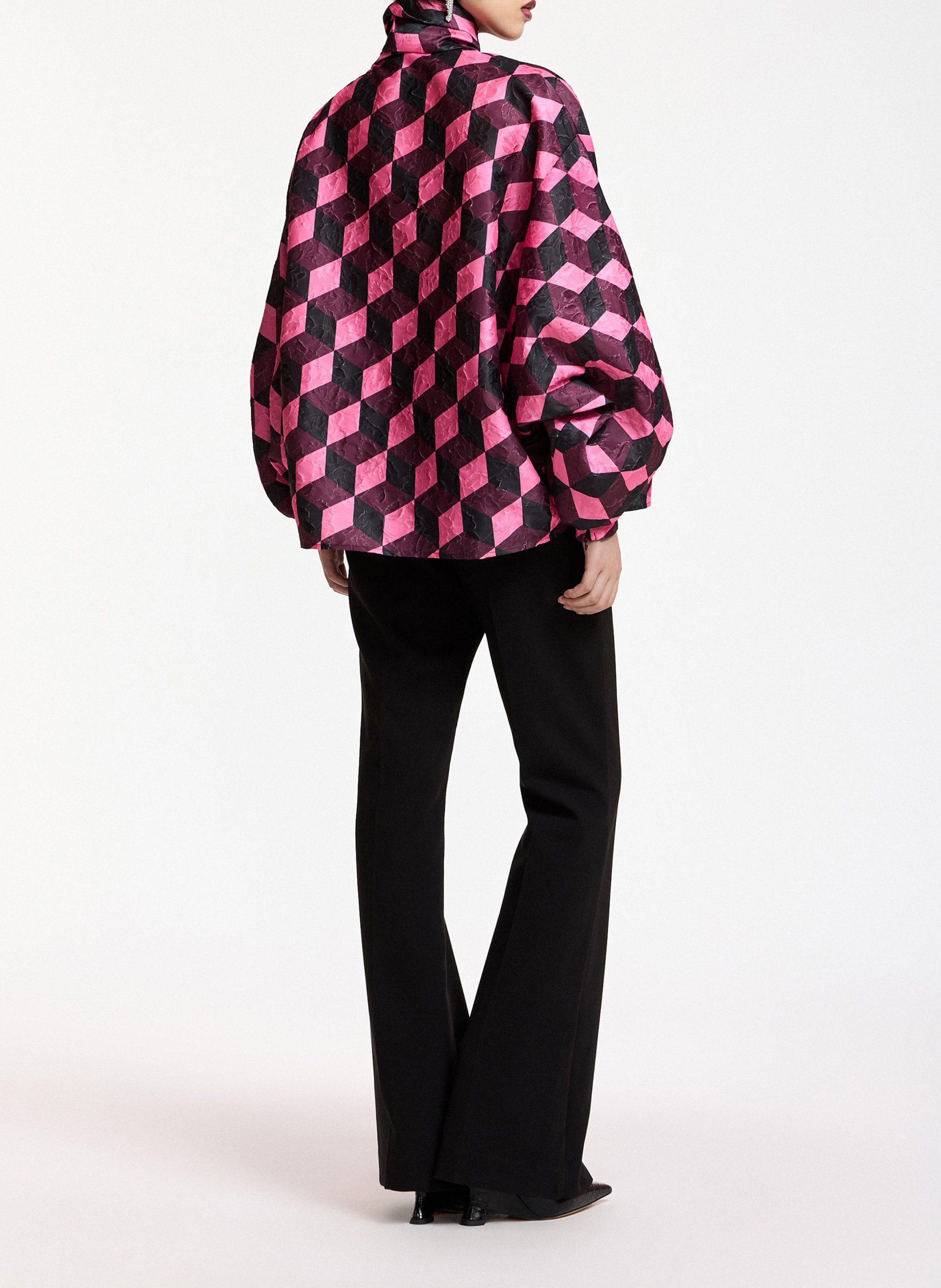 Loose-fit printed blouse ESSENTIEL ANTWERP Pink