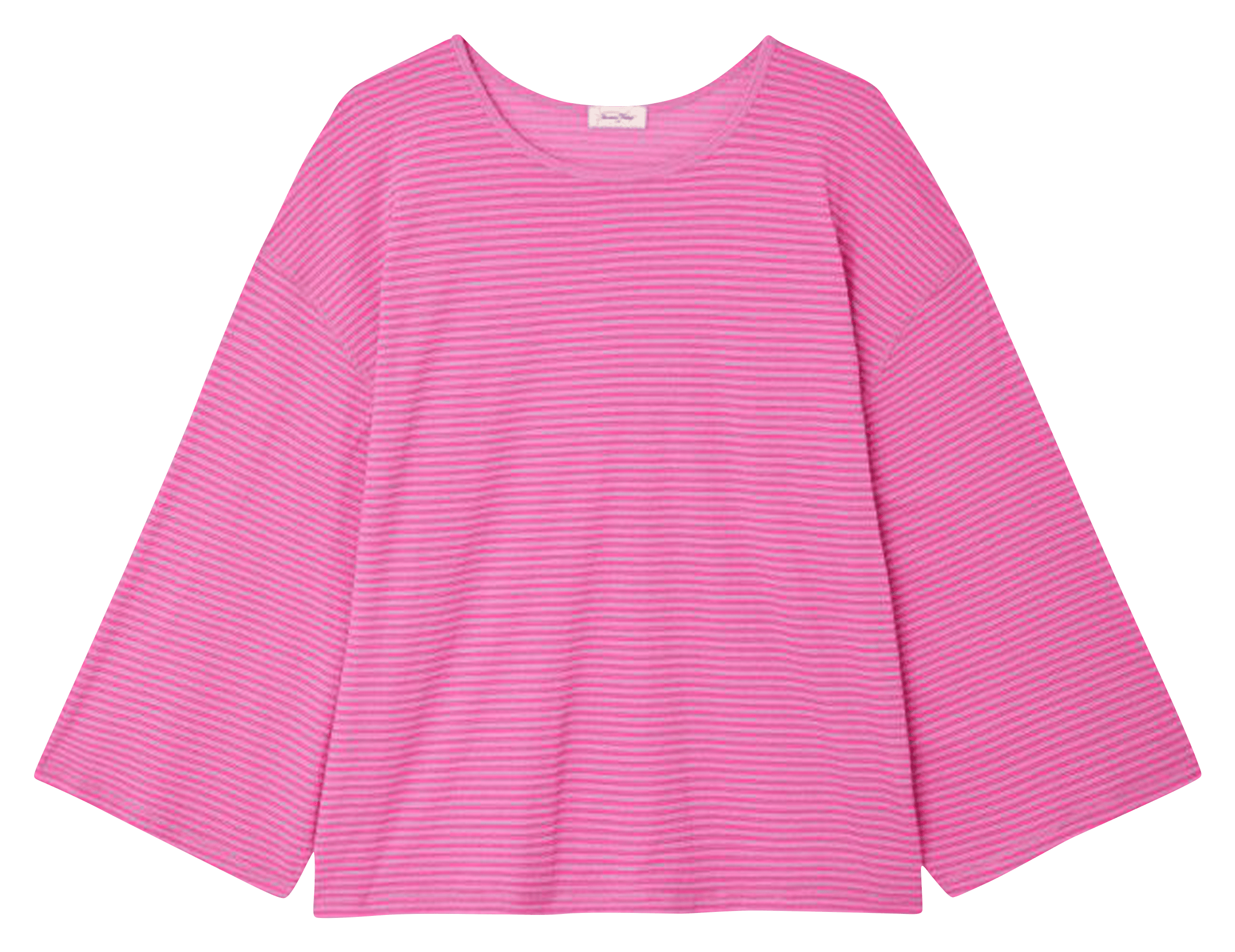 Tee-shirt ample col rond en coton AMERICAN VINTAGE Rose
